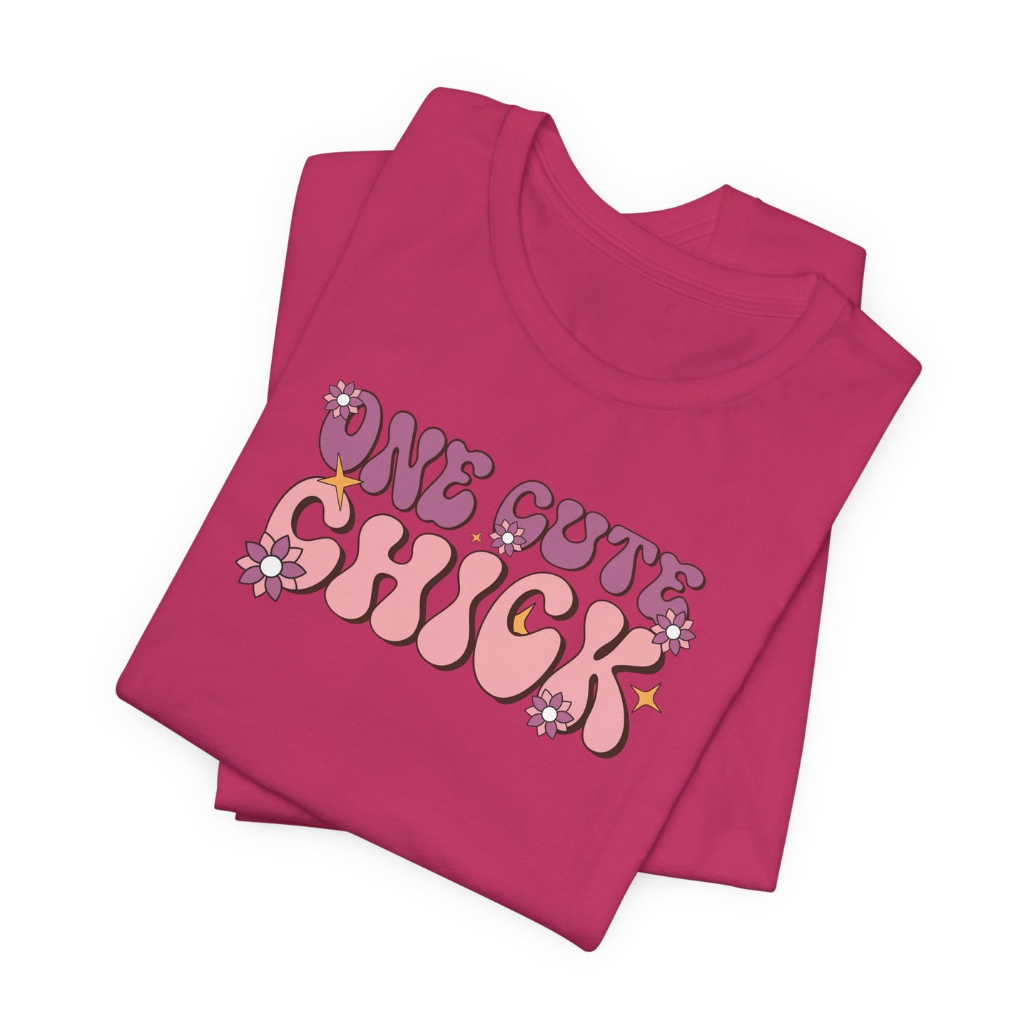 One Cute Chick T Shirt - Retro Graphic Tee