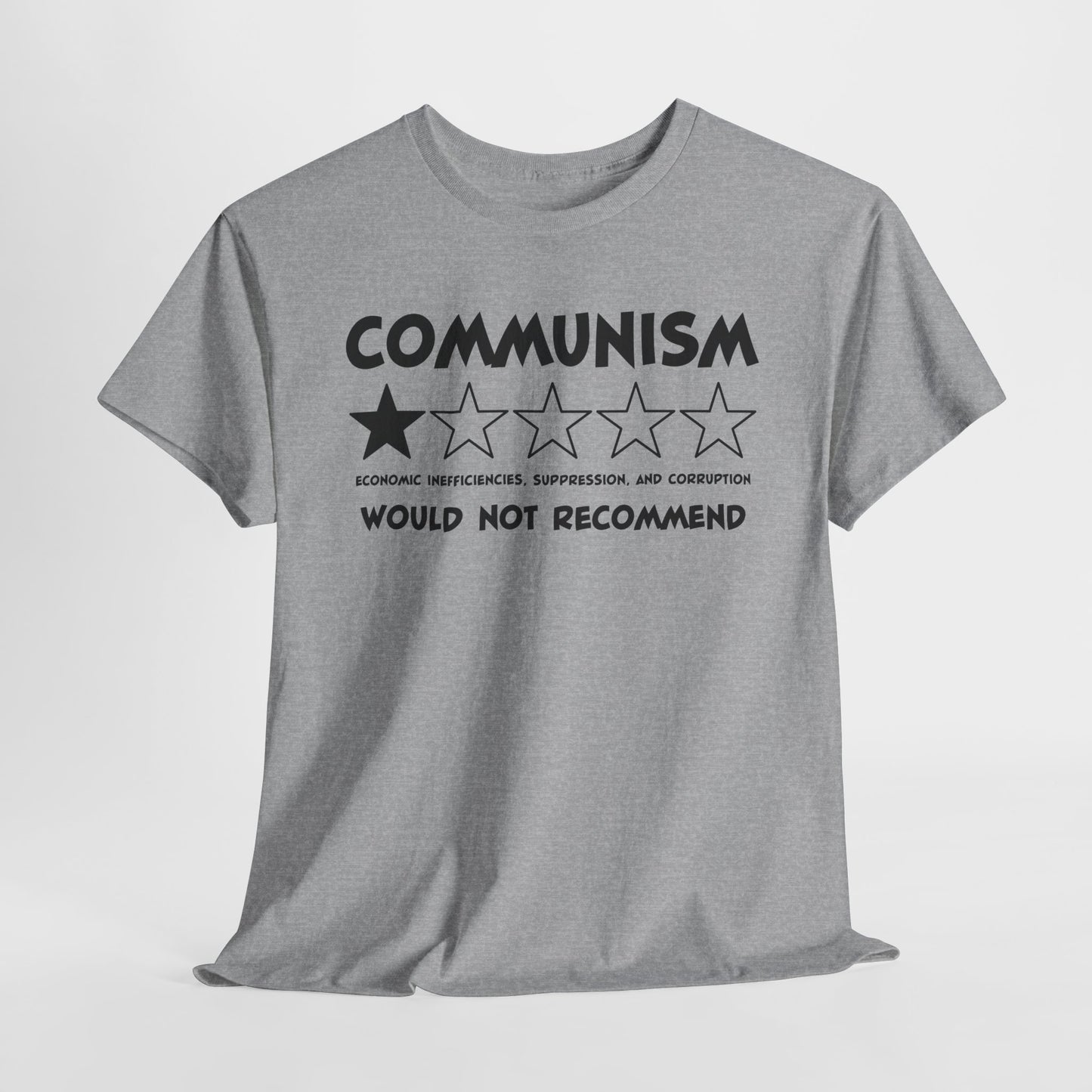 Communism 1-Star Rating T-Shirt - Funny Political Review Tee