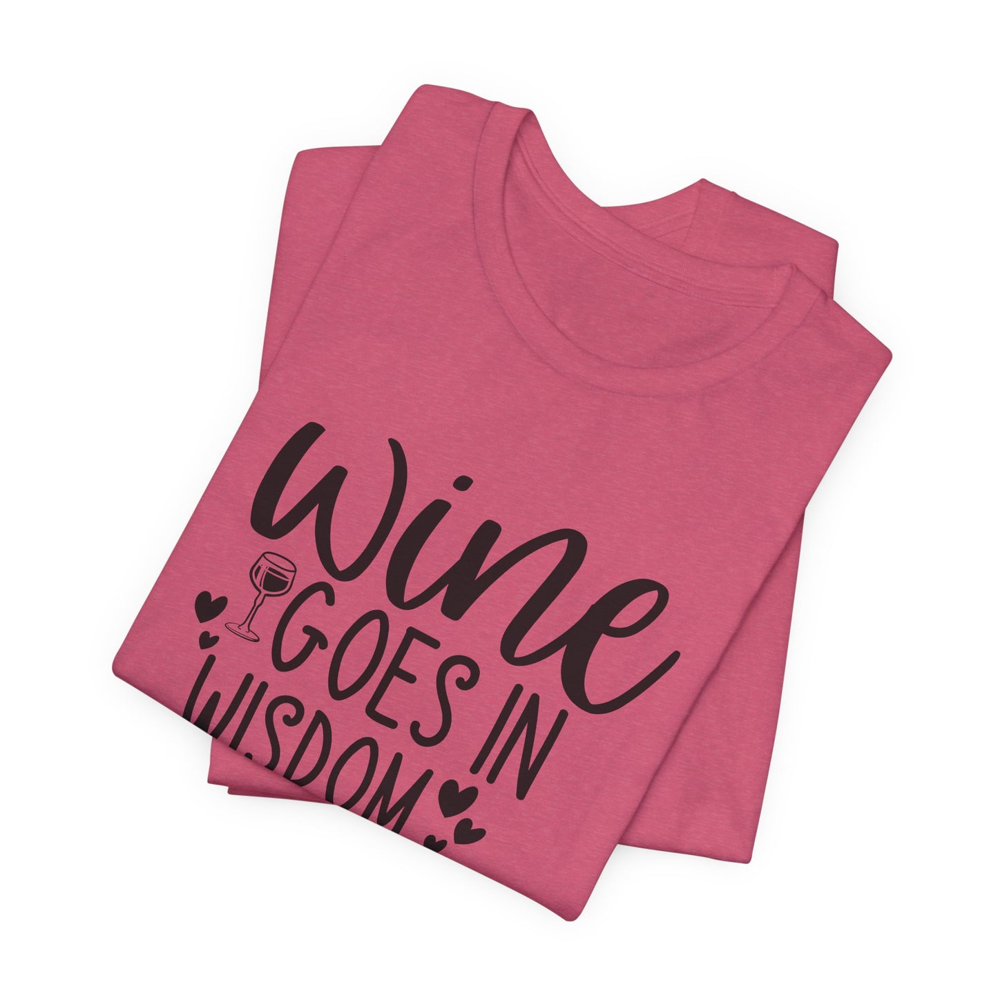 Wine to Wisdom T-Shirt - Humorous Graphic