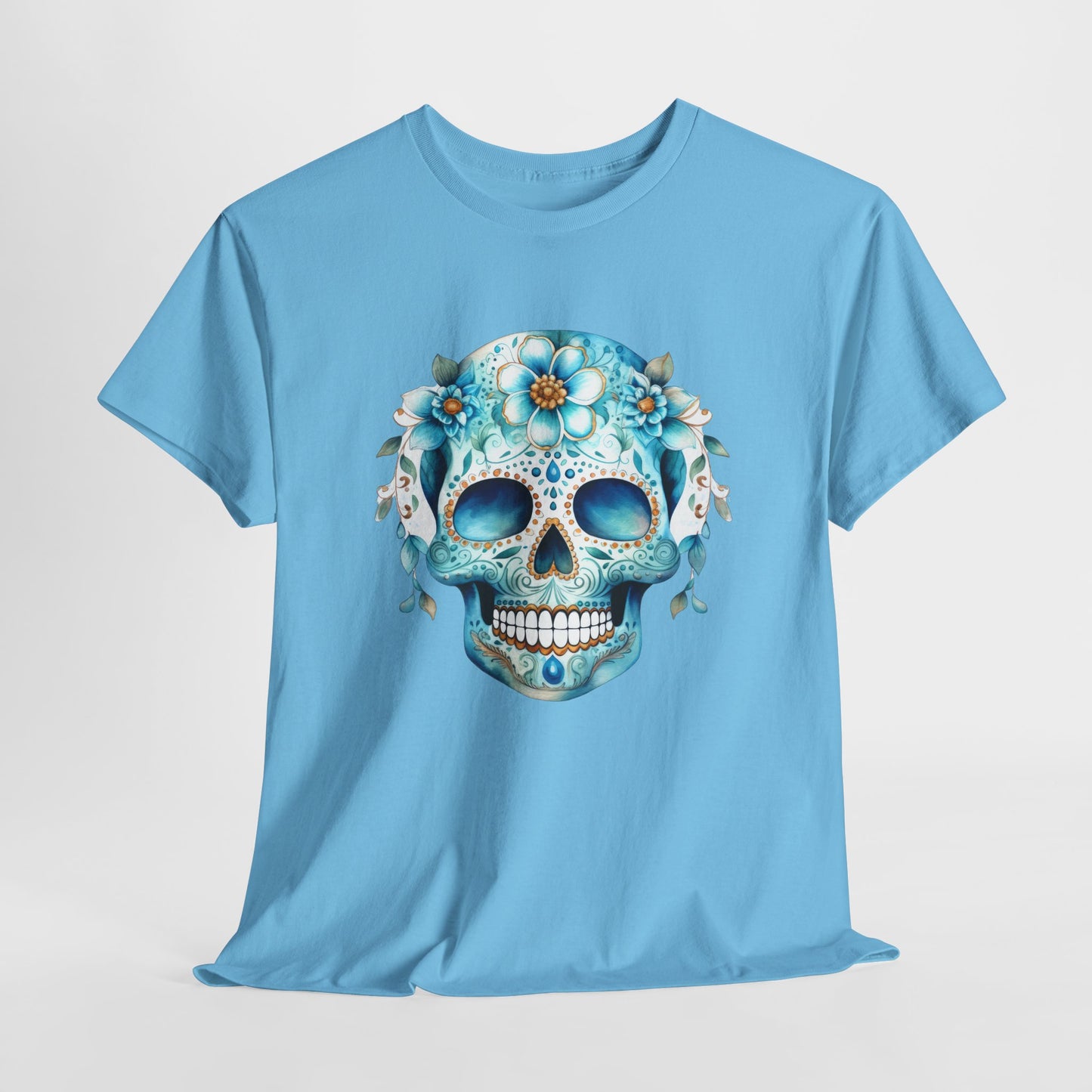 Vibrant Sugar Skull T-Shirt - Day of the Dead Tee