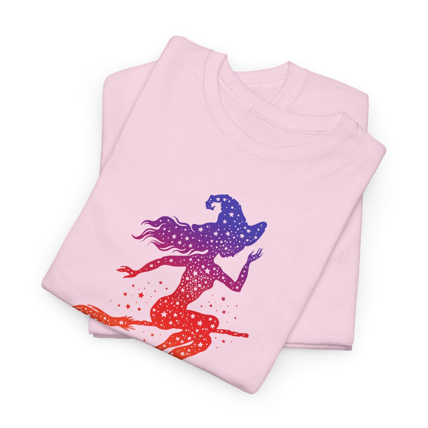 Witch T-Shirt For Cute Halloween T Shirt For Colorful Broom Rider TShirt
