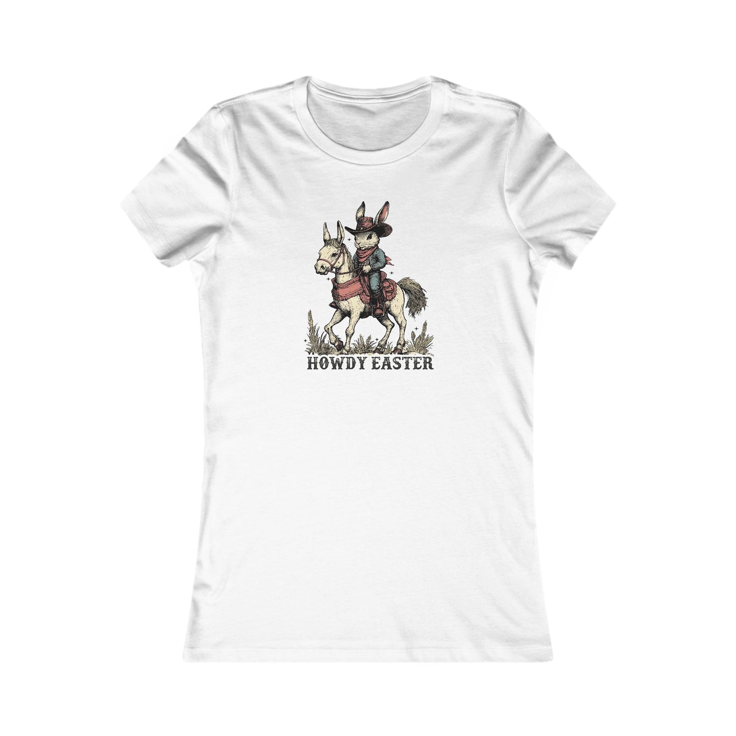 Howdy Easter Bunny Cowboy Tee - Fun Spring Graphic T-Shirt