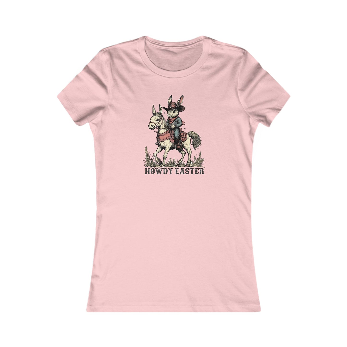 Howdy Easter Bunny Cowboy Tee - Fun Spring Graphic T-Shirt