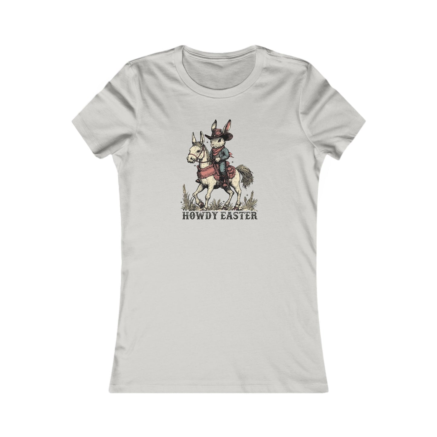 Howdy Easter Bunny Cowboy Tee - Fun Spring Graphic T-Shirt