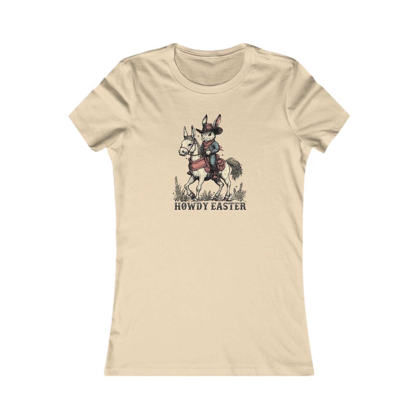 Howdy Easter Bunny Cowboy Tee - Fun Spring Graphic T-Shirt