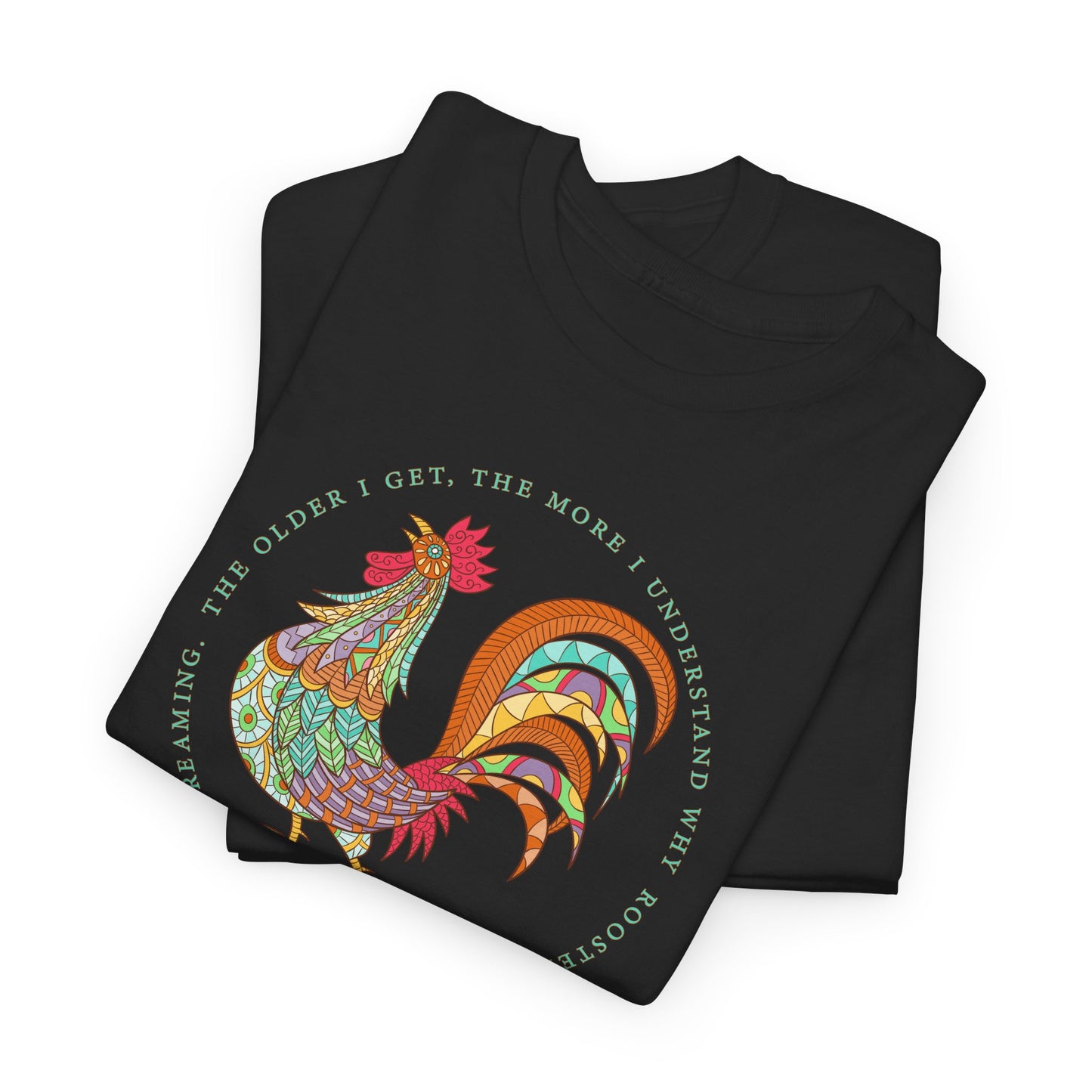 Rooster Scream T-Shirt - Funny Aging Tee