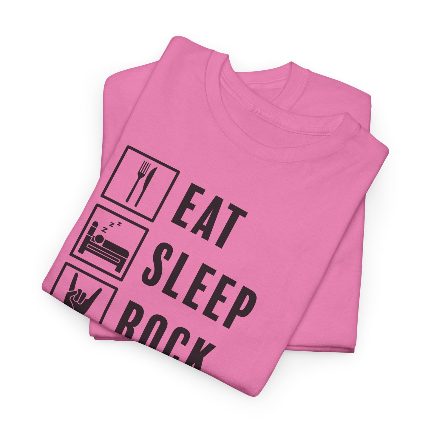 Eat Sleep Rock Repeat Tee - Music Vibe