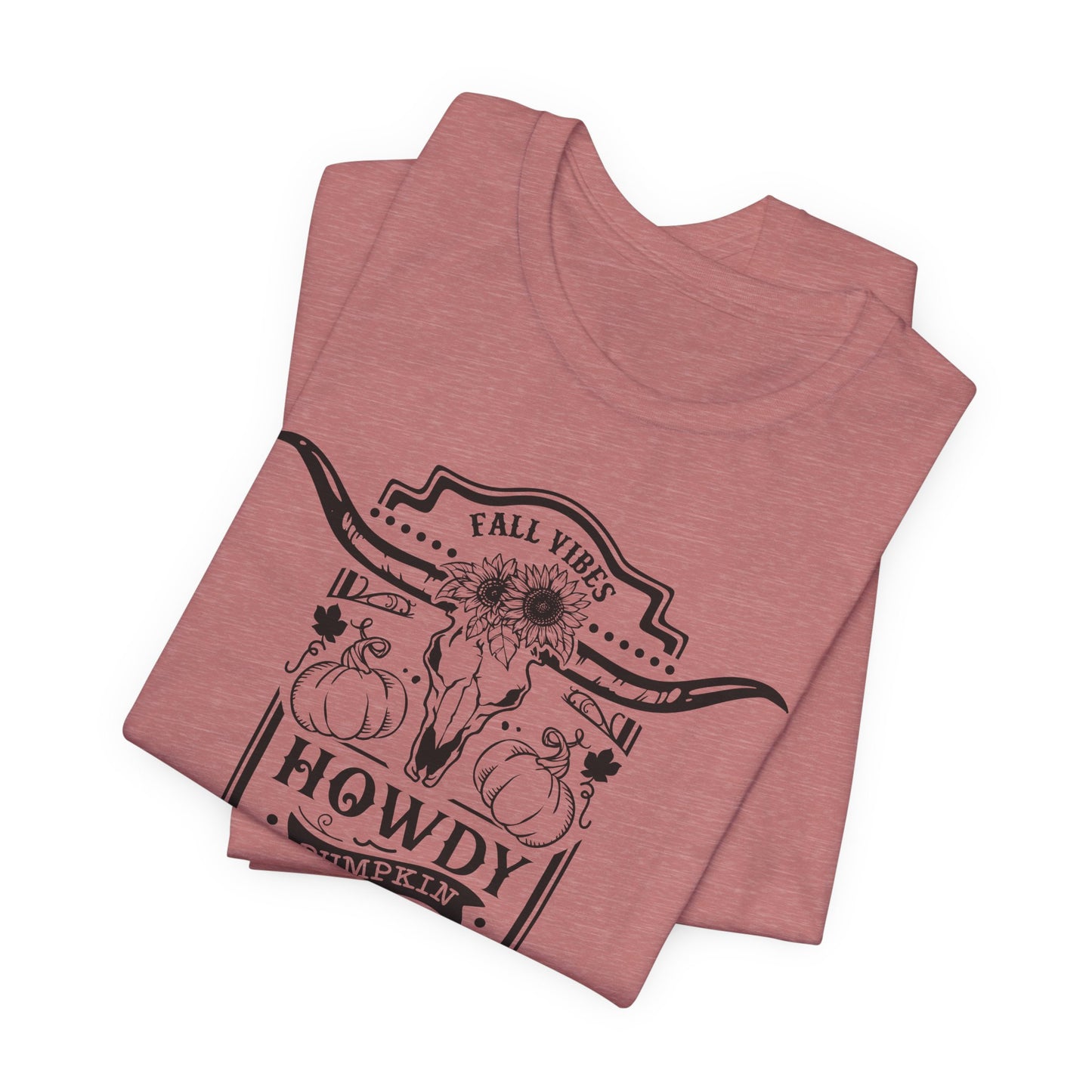 Fall Vibes Howdy Pumpkin T-Shirt - BoHo Autumn Tee
