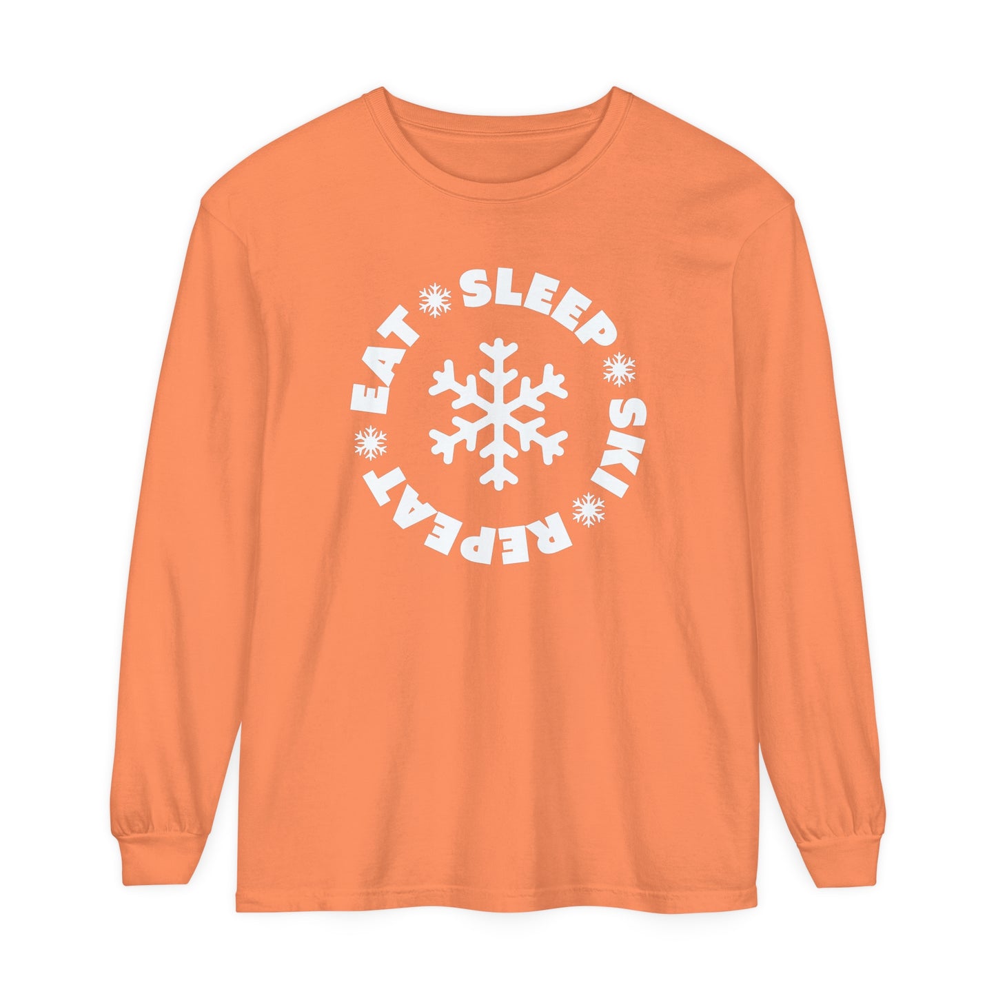 Eat Sleep Ski Repeat Long Sleeve T-Shirt