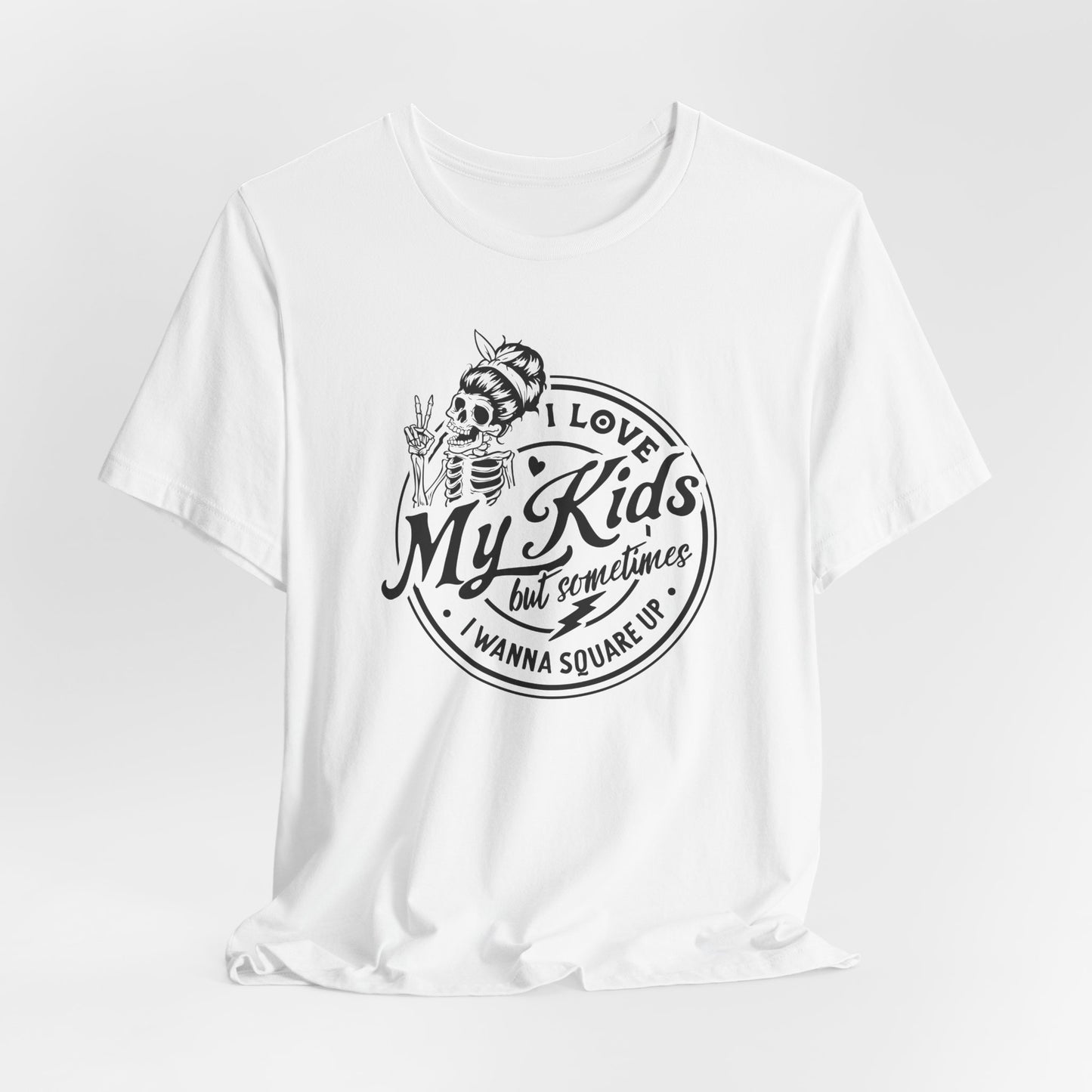 Square Up Skeleton Tee - Funny Parent Gear