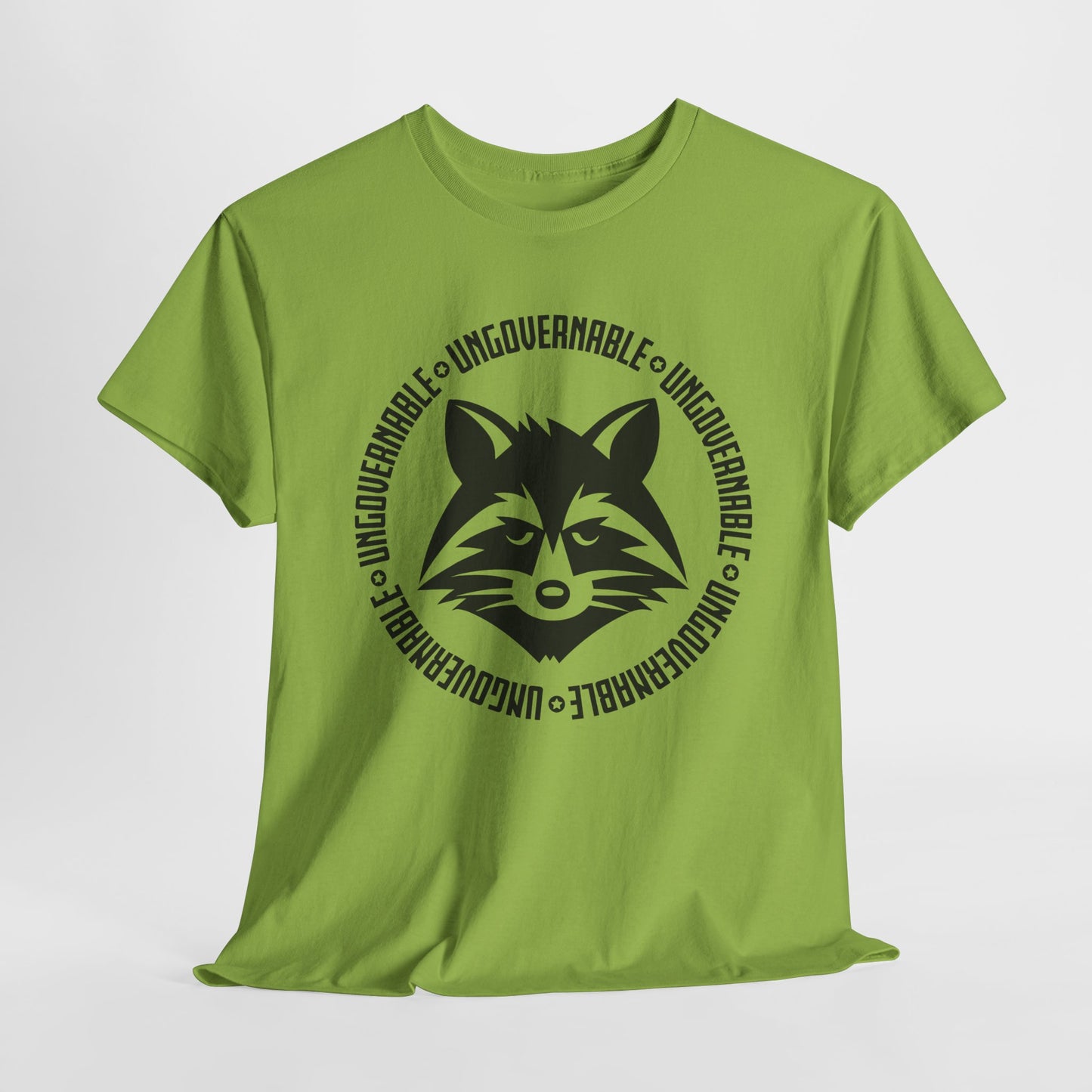 Ungovernable Raccoon T-Shirt - Rebellious Graphic Tee