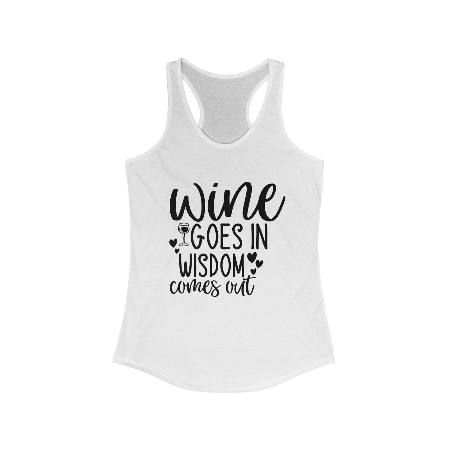 Wine Wisdom Tank Top - Funny Graphic