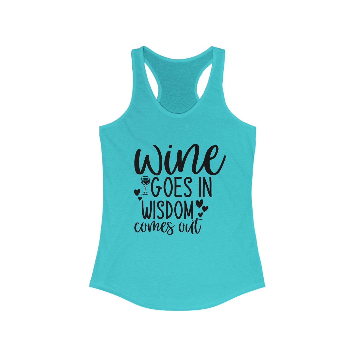 Wine Wisdom Tank Top - Funny Graphic
