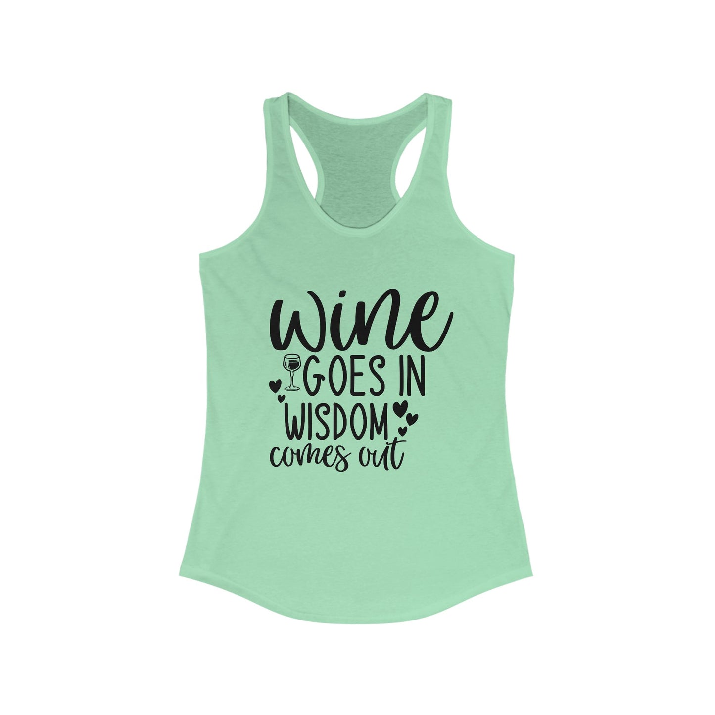 Wine Wisdom Tank Top - Funny Graphic
