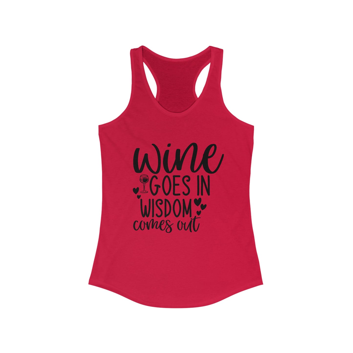 Wine Wisdom Tank Top - Funny Graphic
