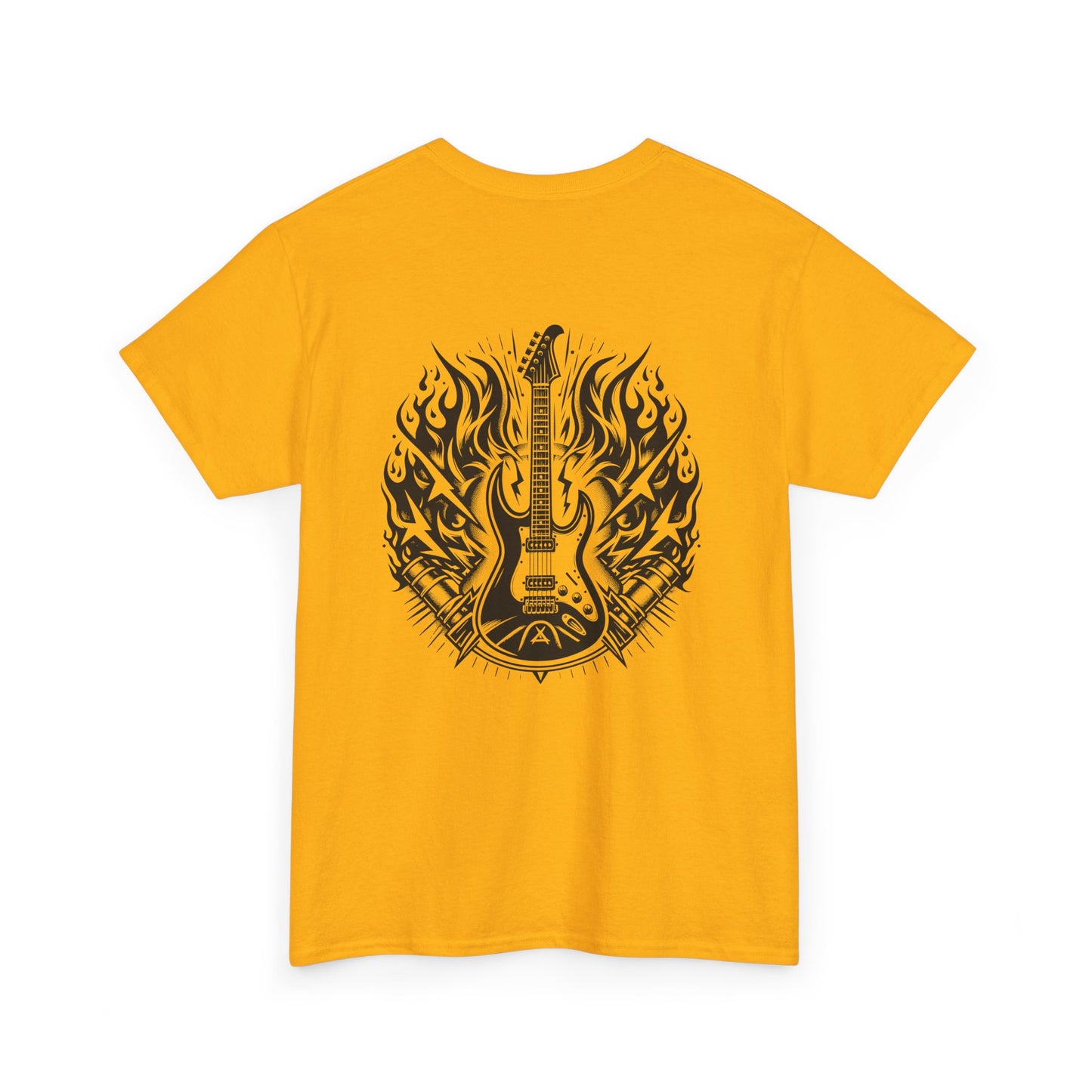 Flaming Guitar T-Shirt - Rock Graphic