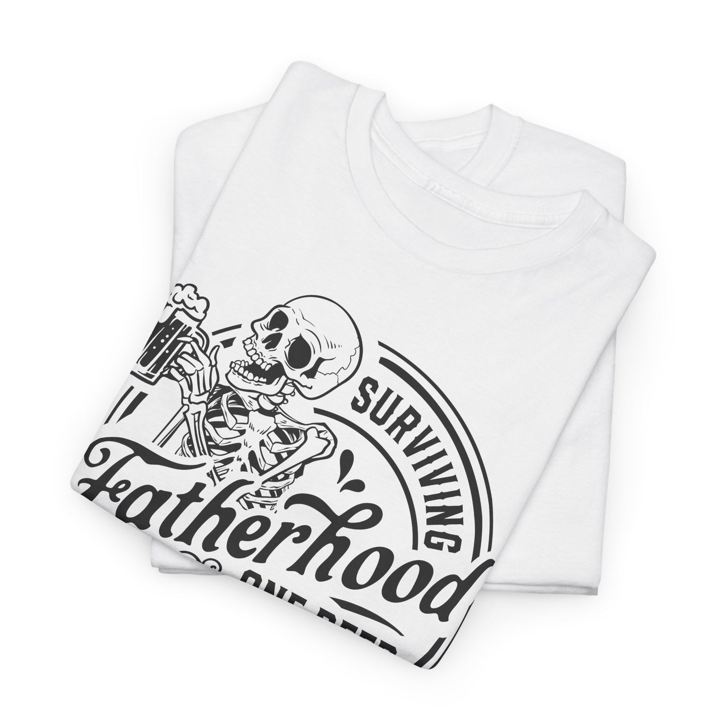 Surviving Fatherhood Tee - Skeleton Beer