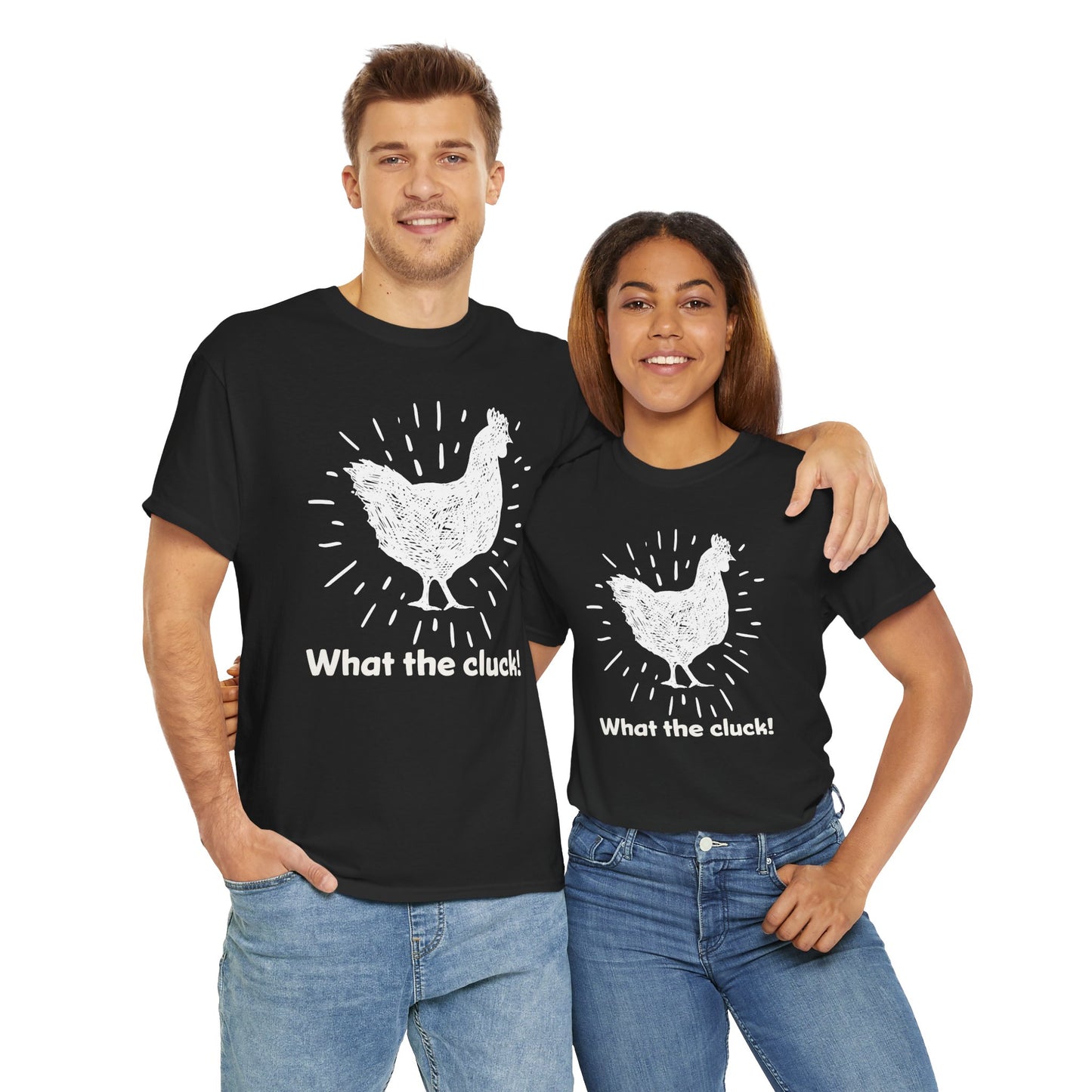 What the Cluck White Chicken T-Shirt - Quirky Tee