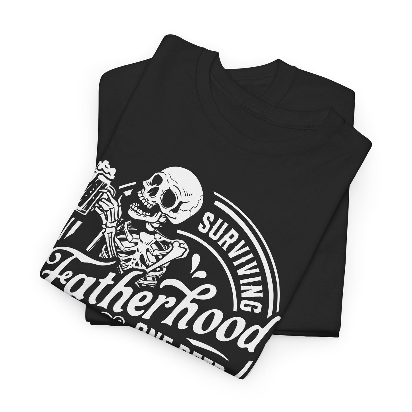Surviving Fatherhood Tee - Skeleton Beer