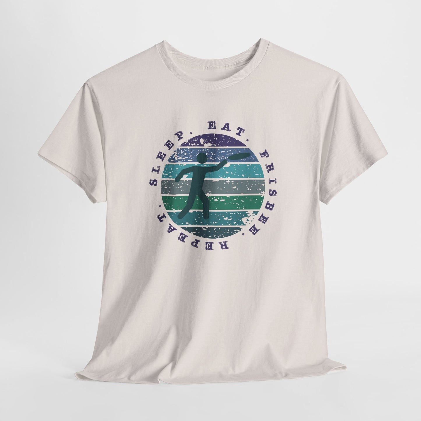 Eat Sleep Frisbee Repeat T-Shirt - Ultimate Frisbee Tee