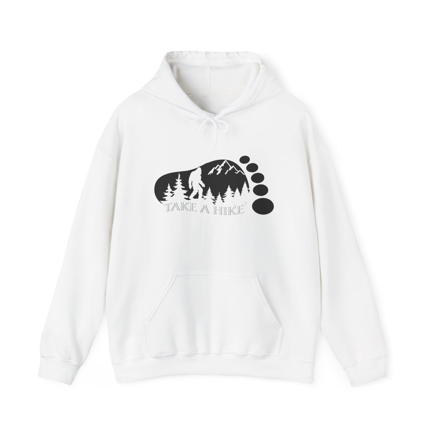 Bigfoot Take A Hike Hoodie - Trail Graphic