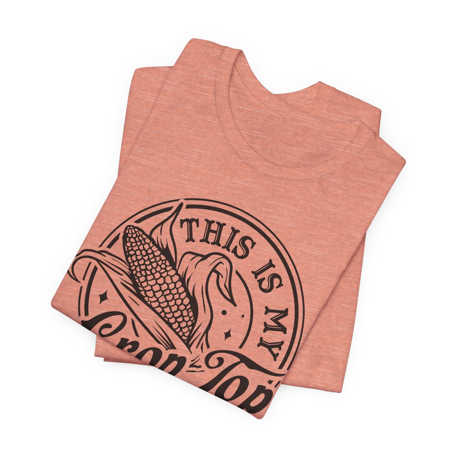 This Is My Crop Top T-Shirt - Corn Pun Graphic