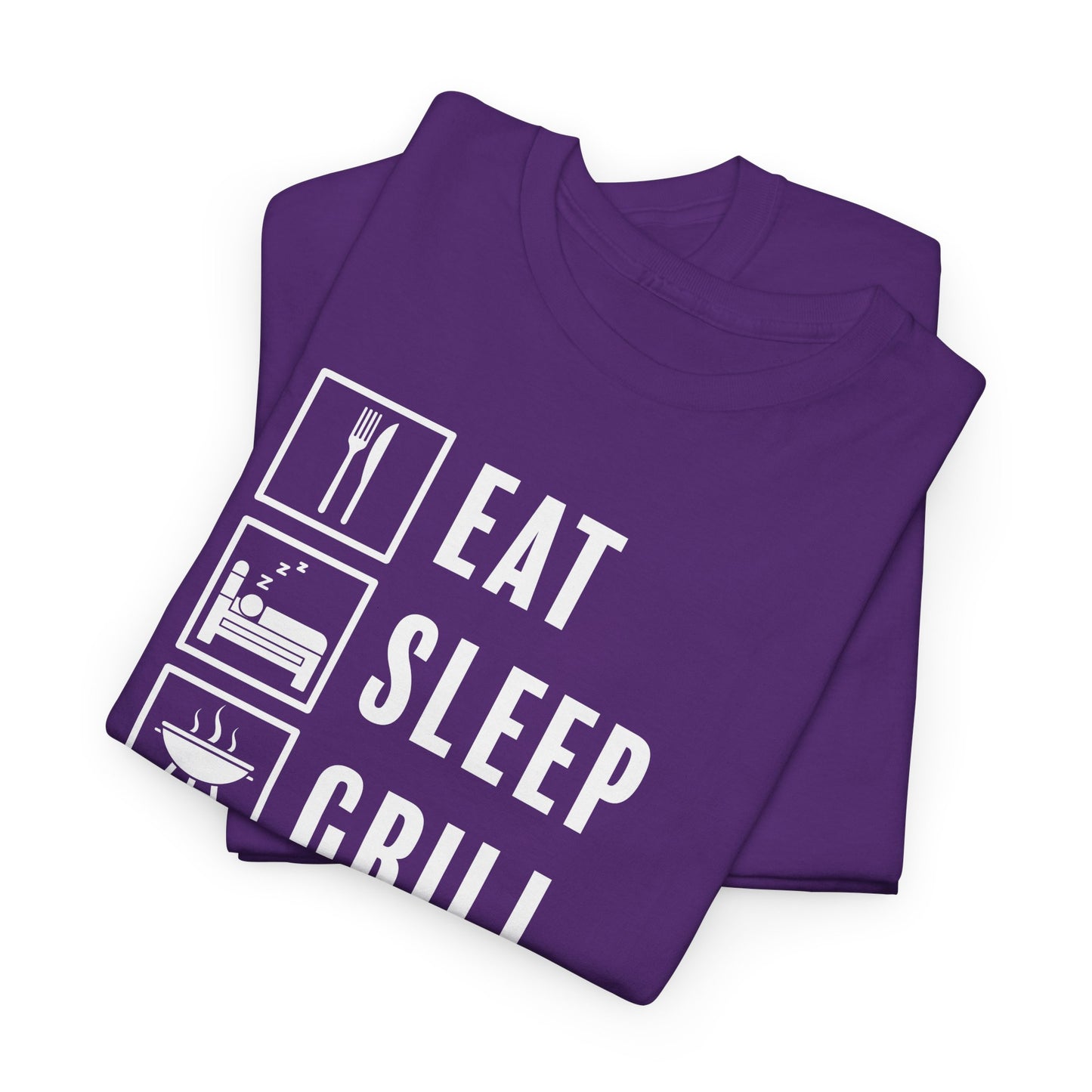Eat Sleep Grill Repeat T-Shirt - BBQ Graphic