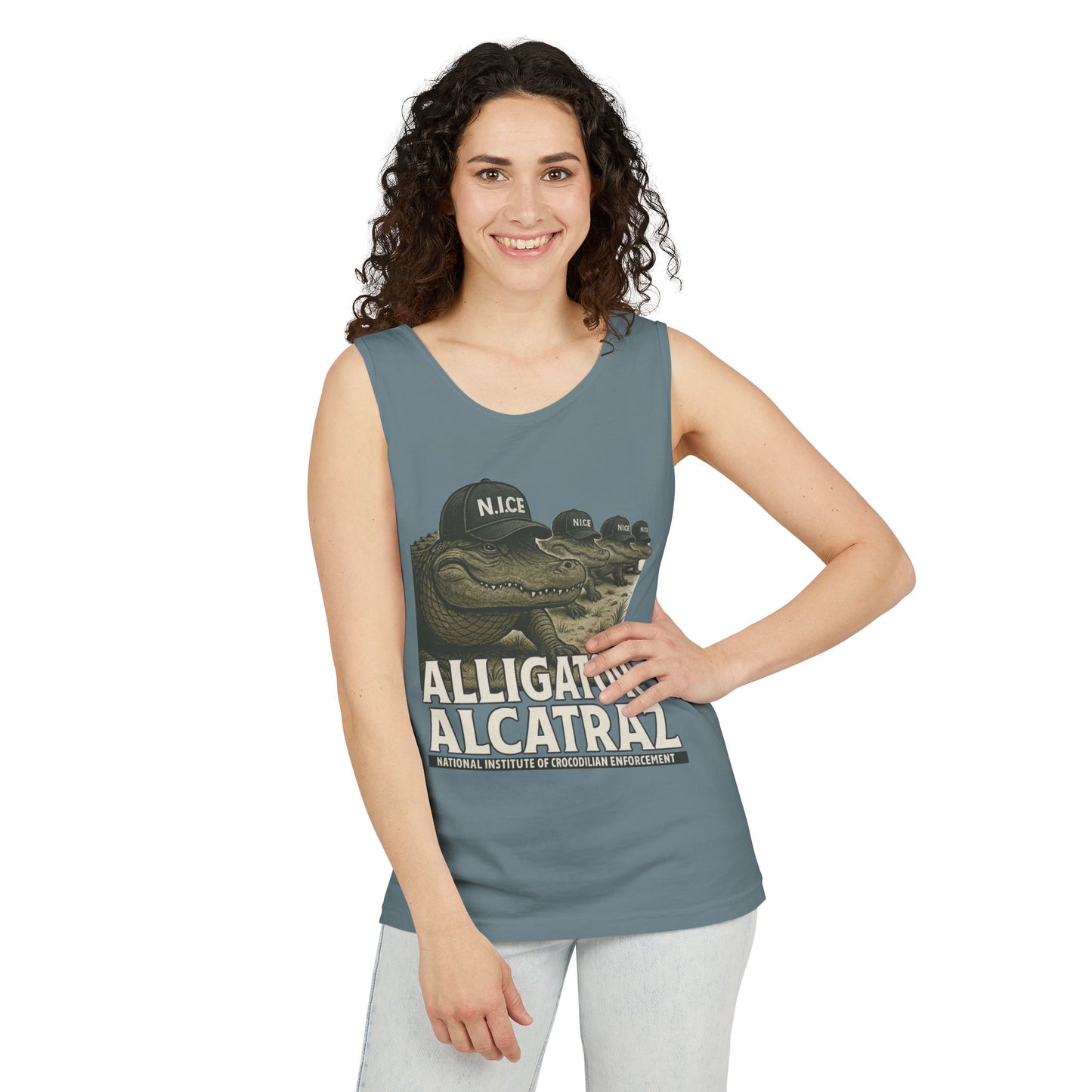 Alligator Alcatraz Political Tank Top