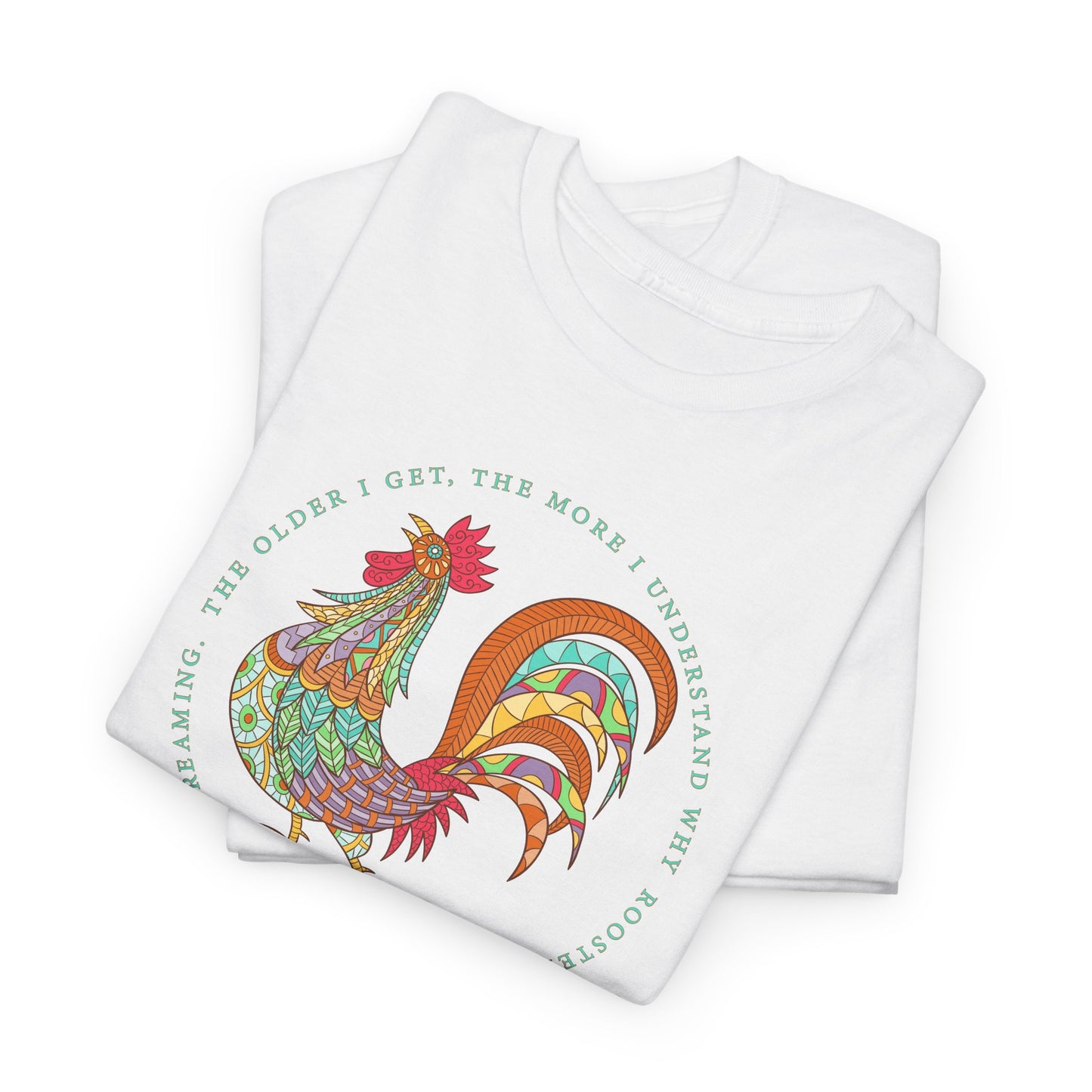 Rooster Scream T-Shirt - Funny Aging Tee