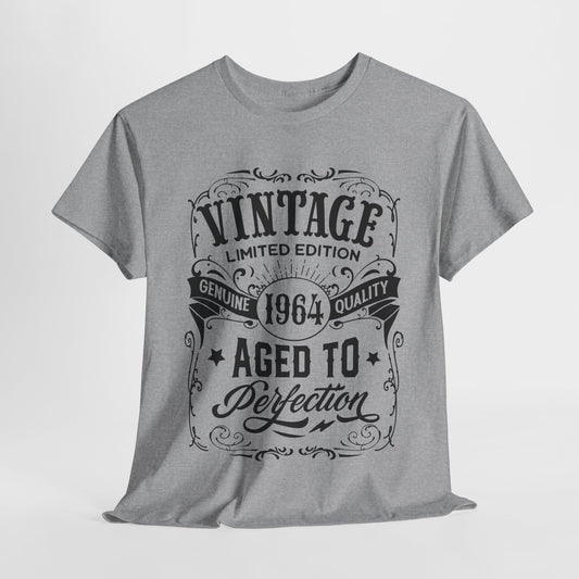 1964 Aged To Perfection T-Shirt For Vintage Occasion TShirt For Limited Edition T Shirt