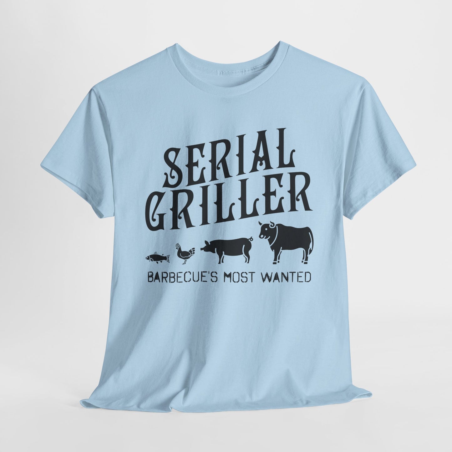 Serial Griller BBQ T-Shirt - Barbecue Graphic Tee