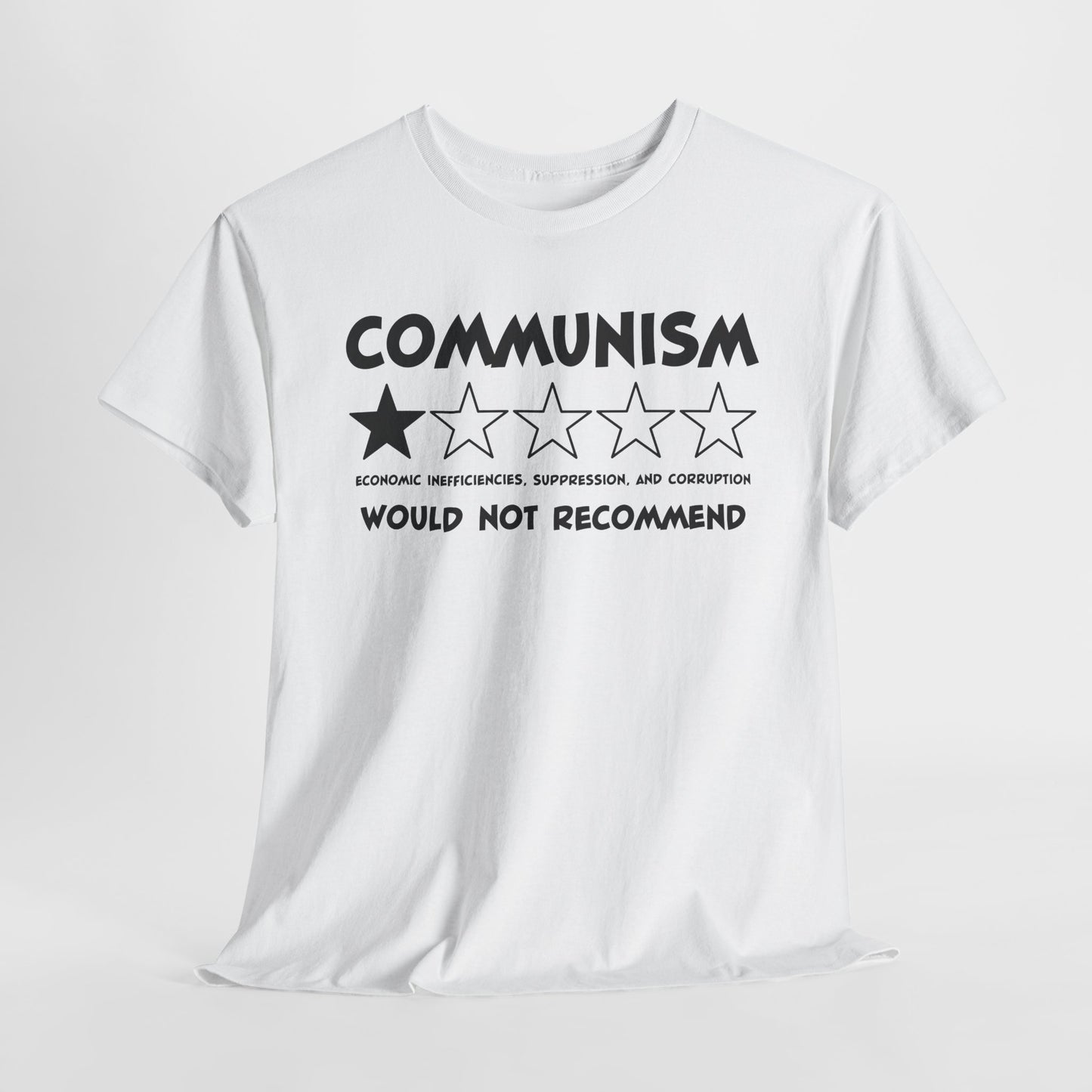Communism 1-Star Rating T-Shirt - Funny Political Review Tee