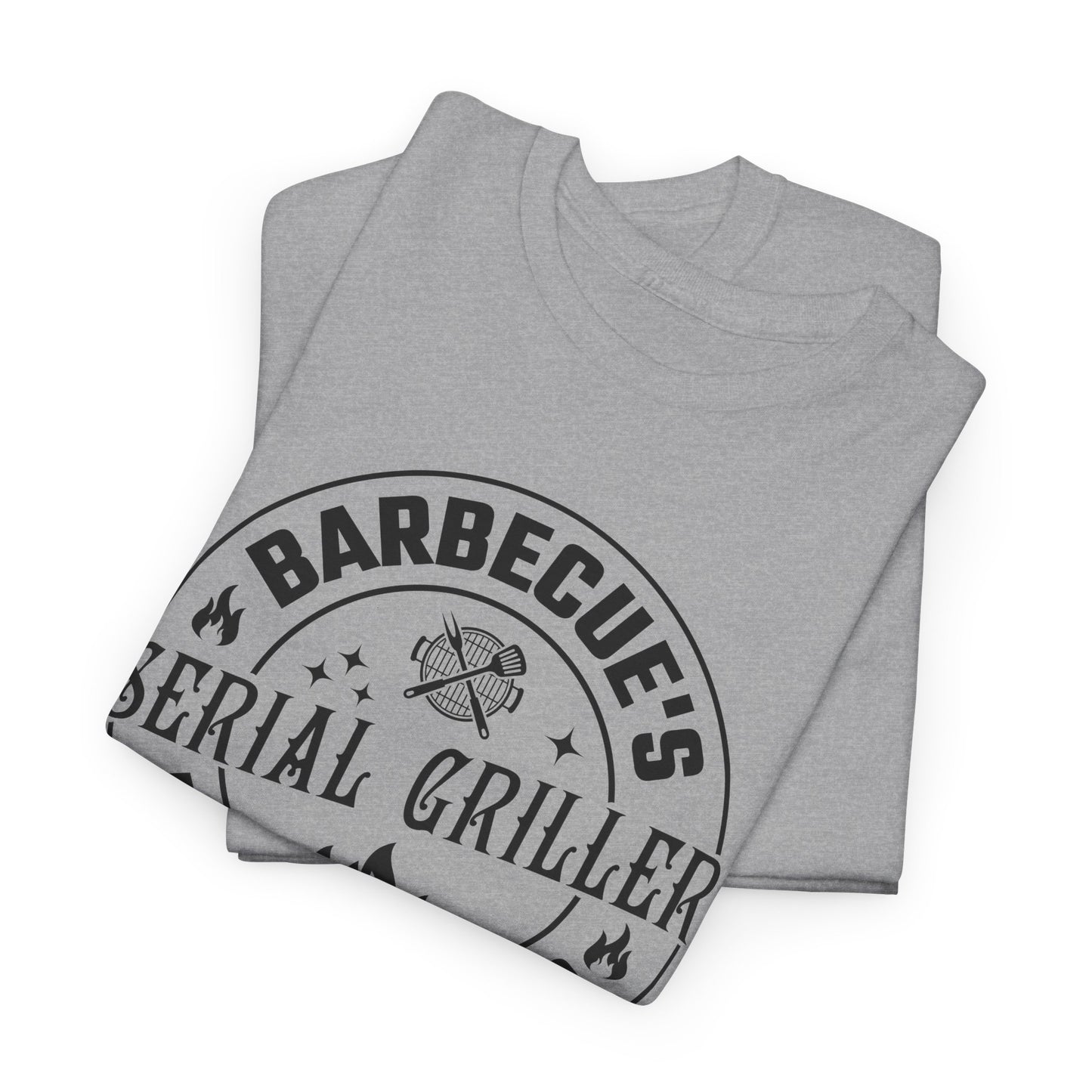 Serial Griller T-Shirt - BBQ Most Wanted Graphic