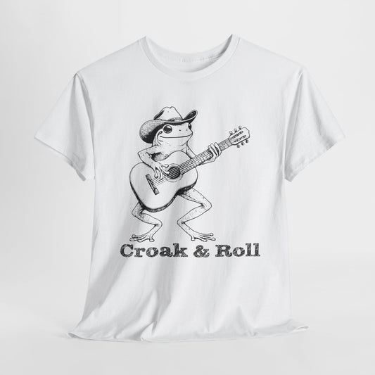 Croak & Roll Funny Frog T-Shirt