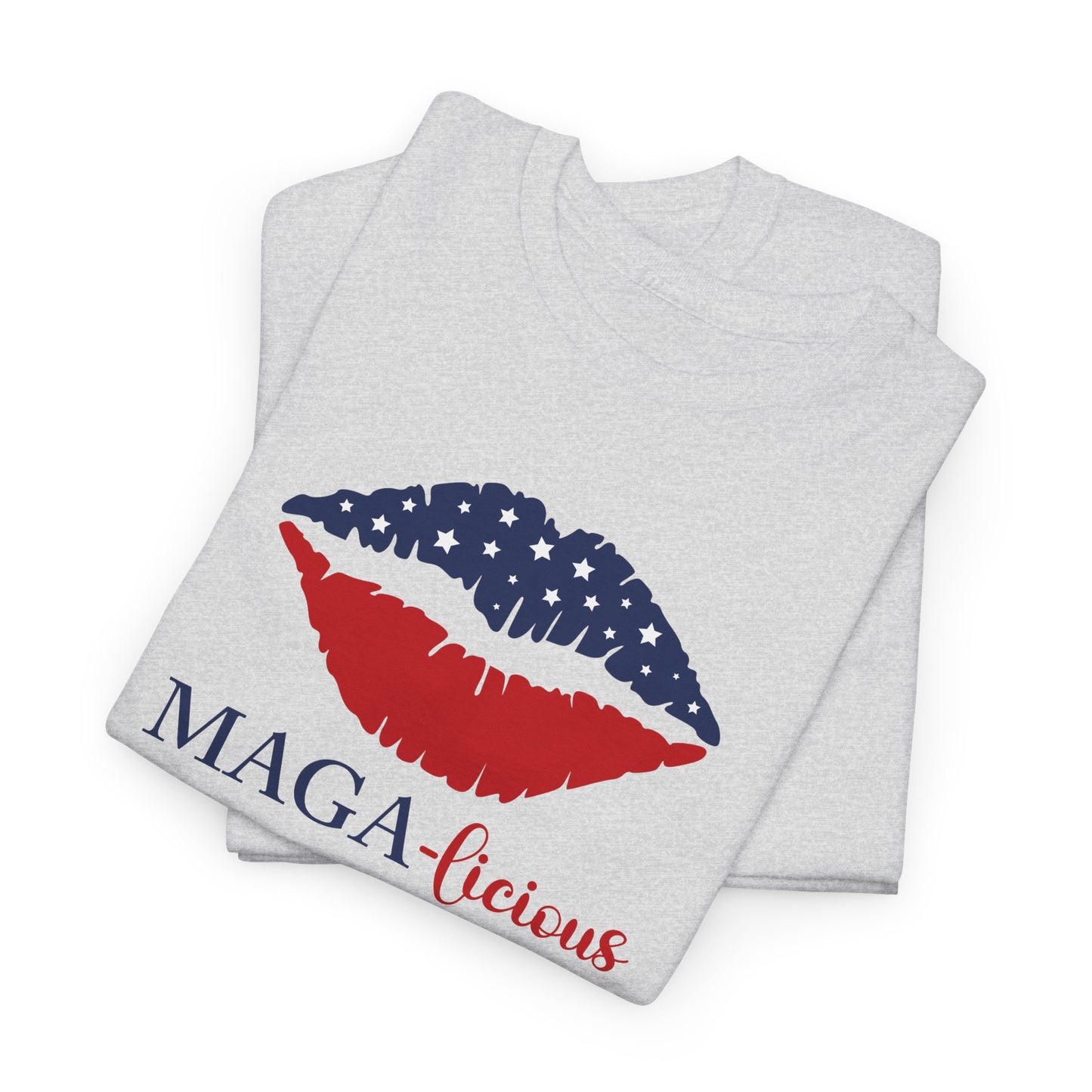 MAGA-licious T-Shirt - Patriotic Lips Graphic Tee