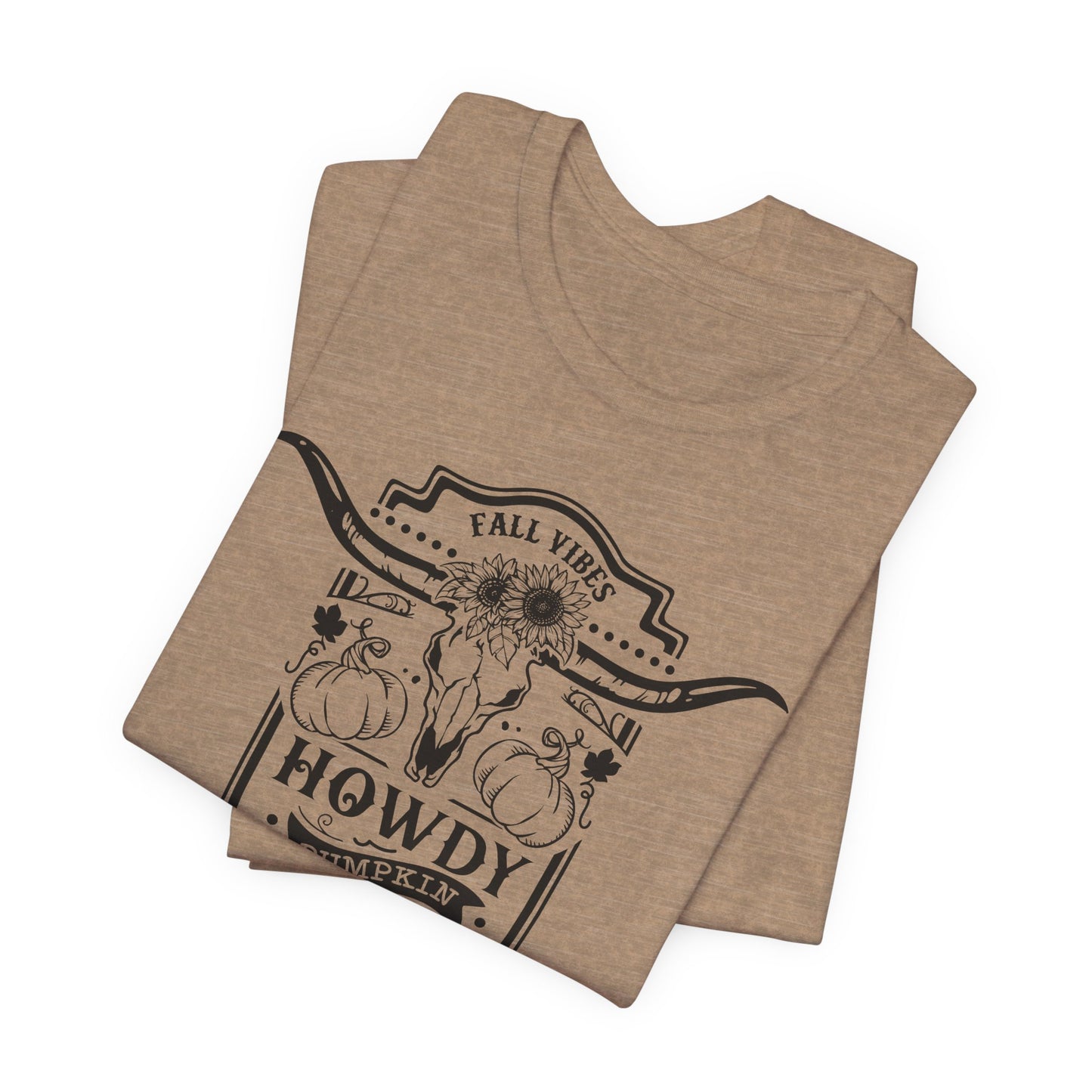 Fall Vibes Howdy Pumpkin T-Shirt - BoHo Autumn Tee