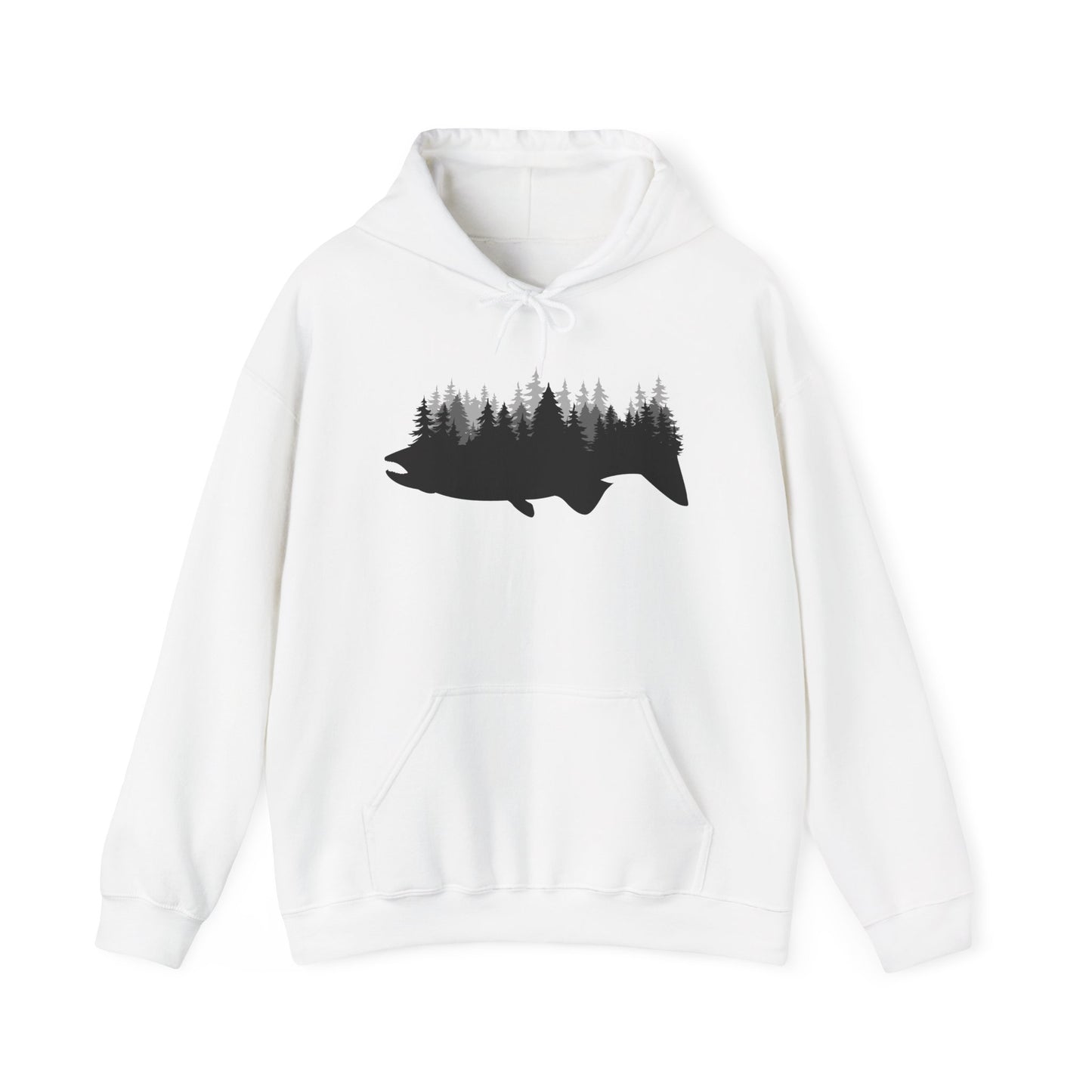 Forest Fish Silhouette Hoodie