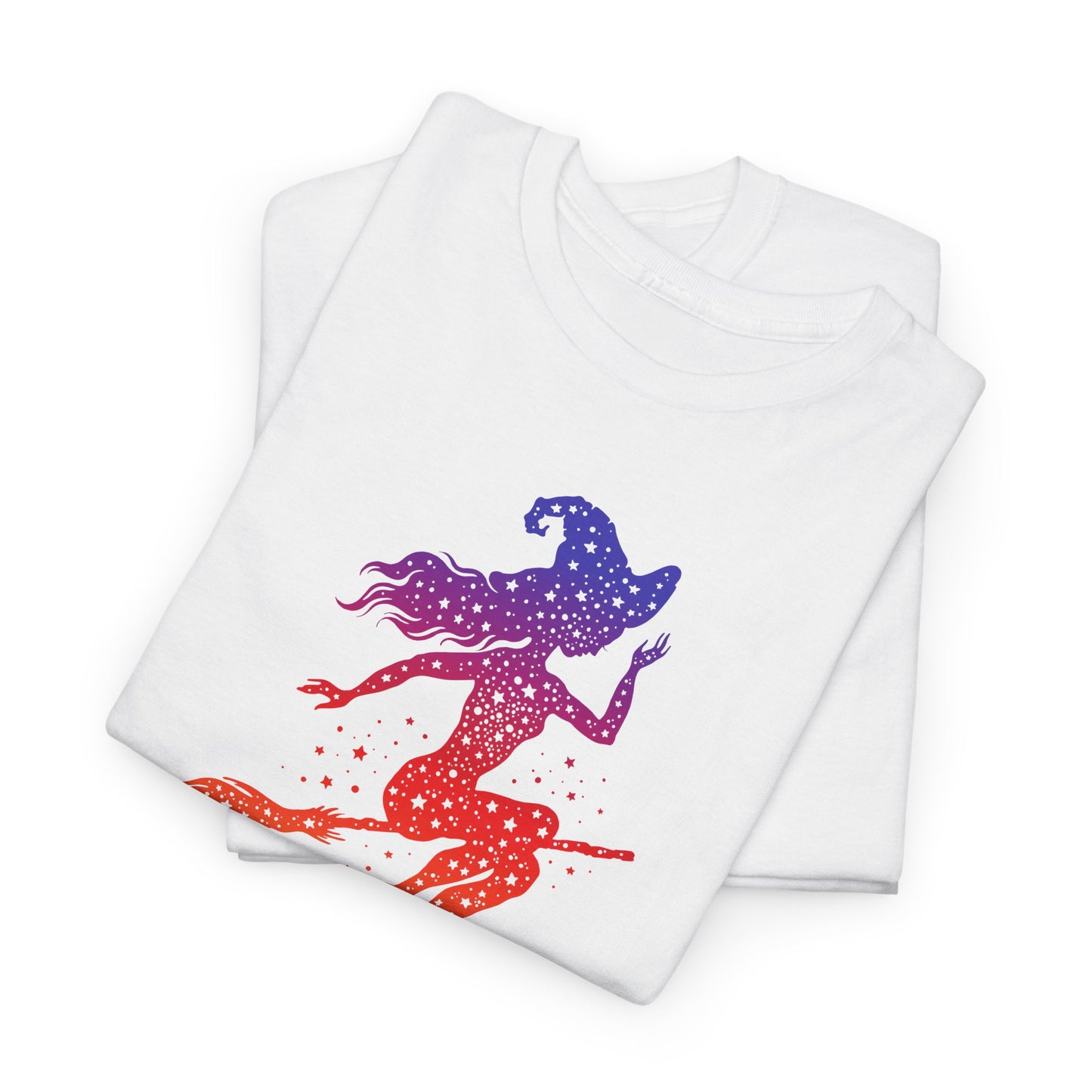 Witch T-Shirt For Cute Halloween T Shirt For Colorful Broom Rider TShirt