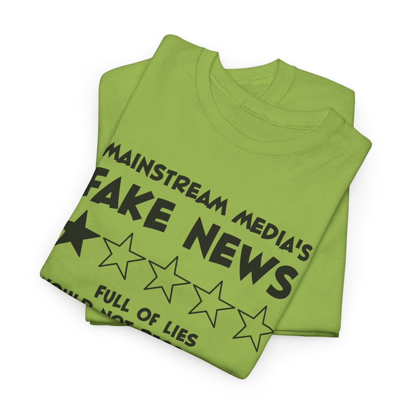 Fake News Review Tee - Mainstream Media 1-Star T-Shirt