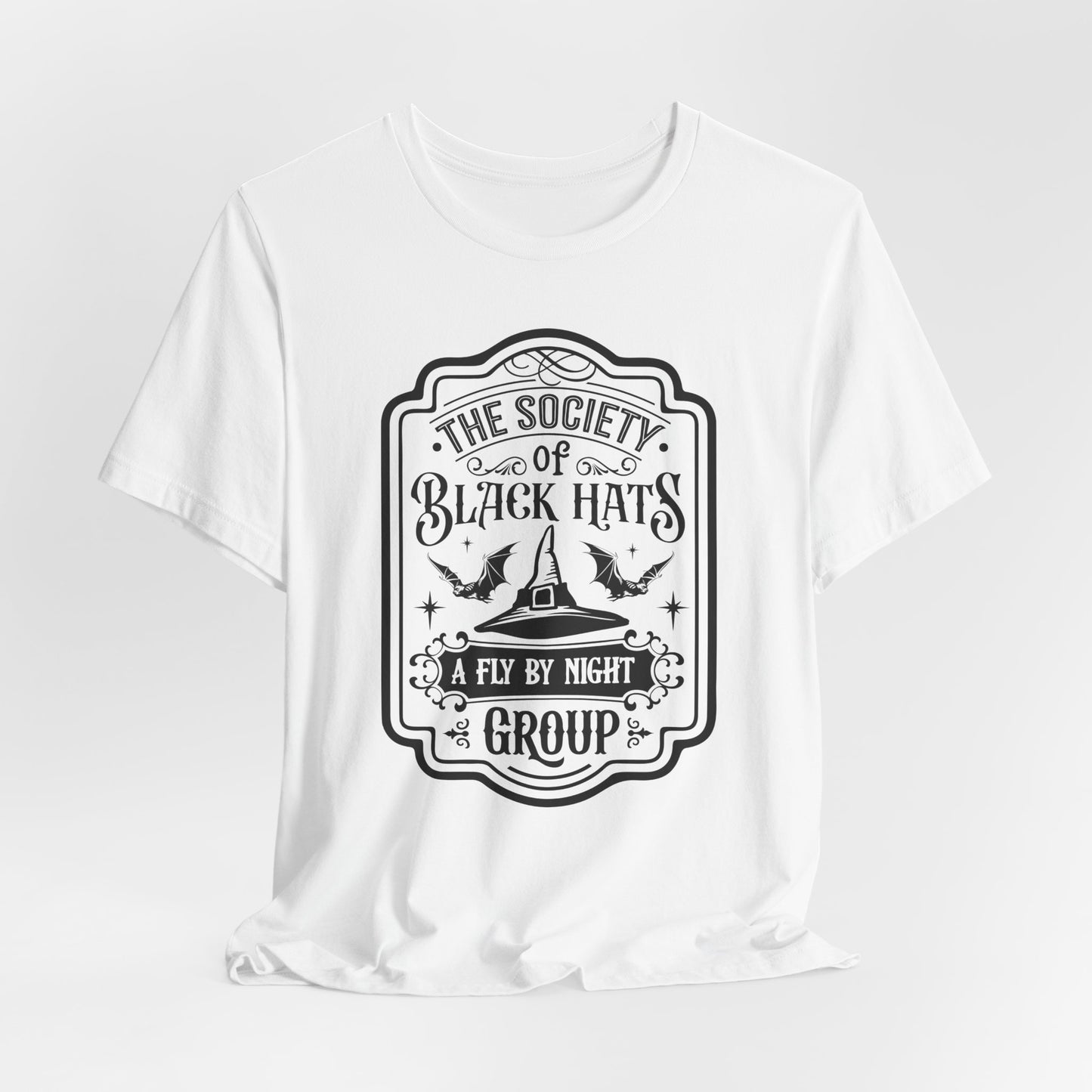 Black Hats Halloween T-Shirt - Spooky Fly by Night Tee