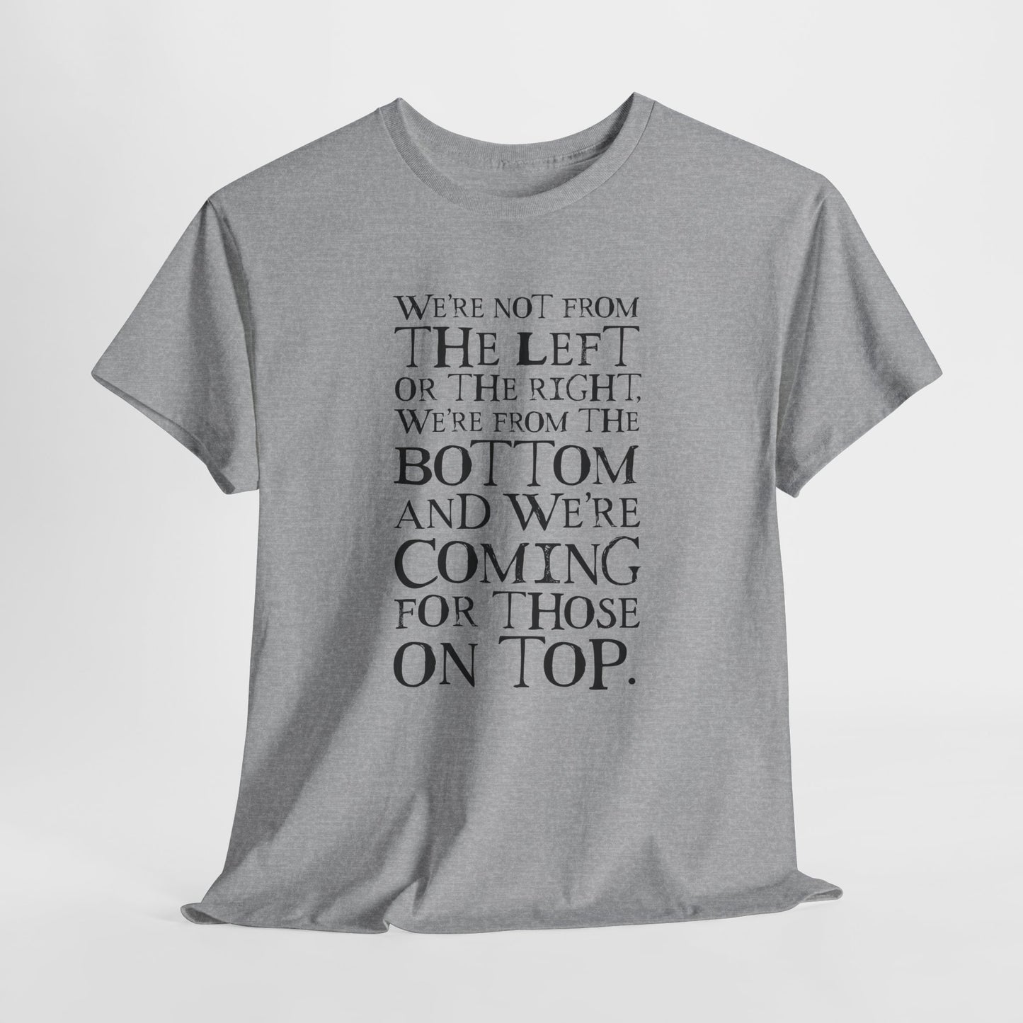 Bottom vs Top Rebel Statement T-Shirt