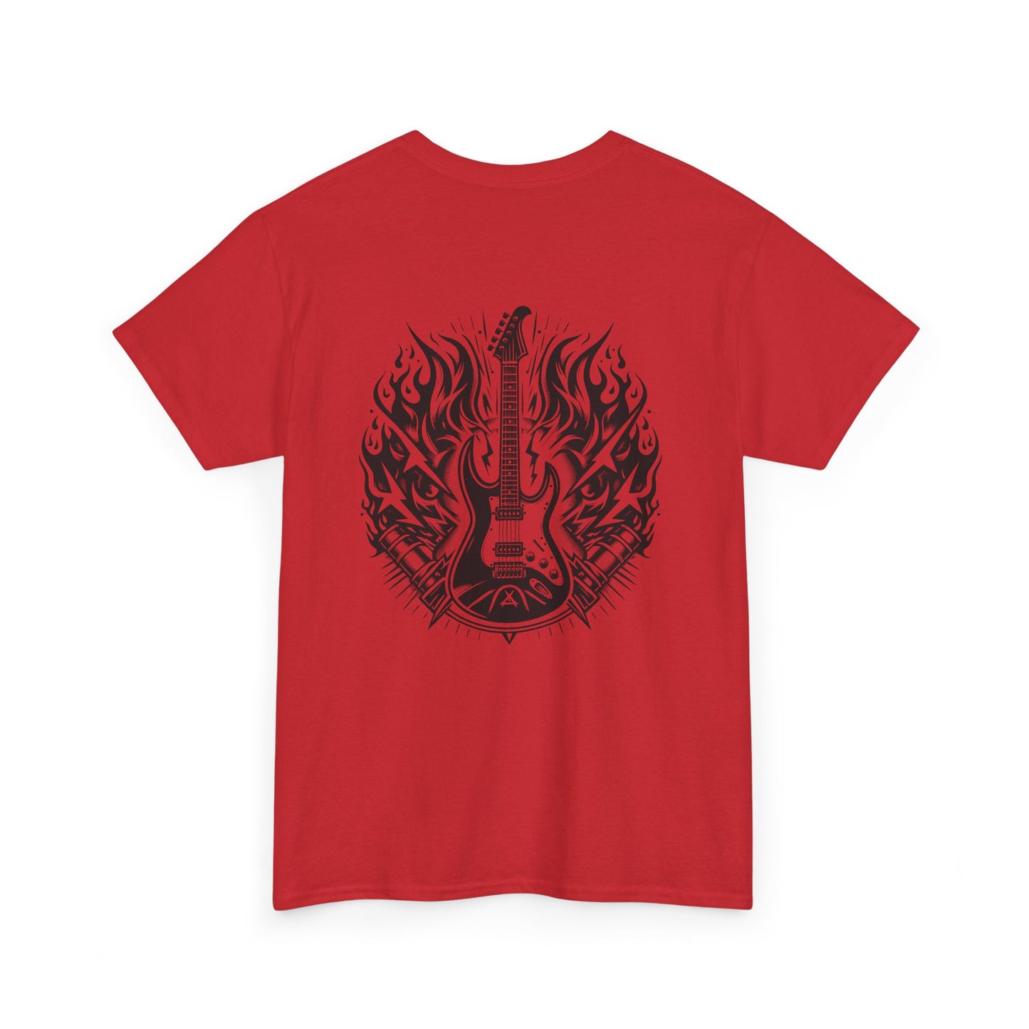Flaming Guitar T-Shirt - Rock Graphic