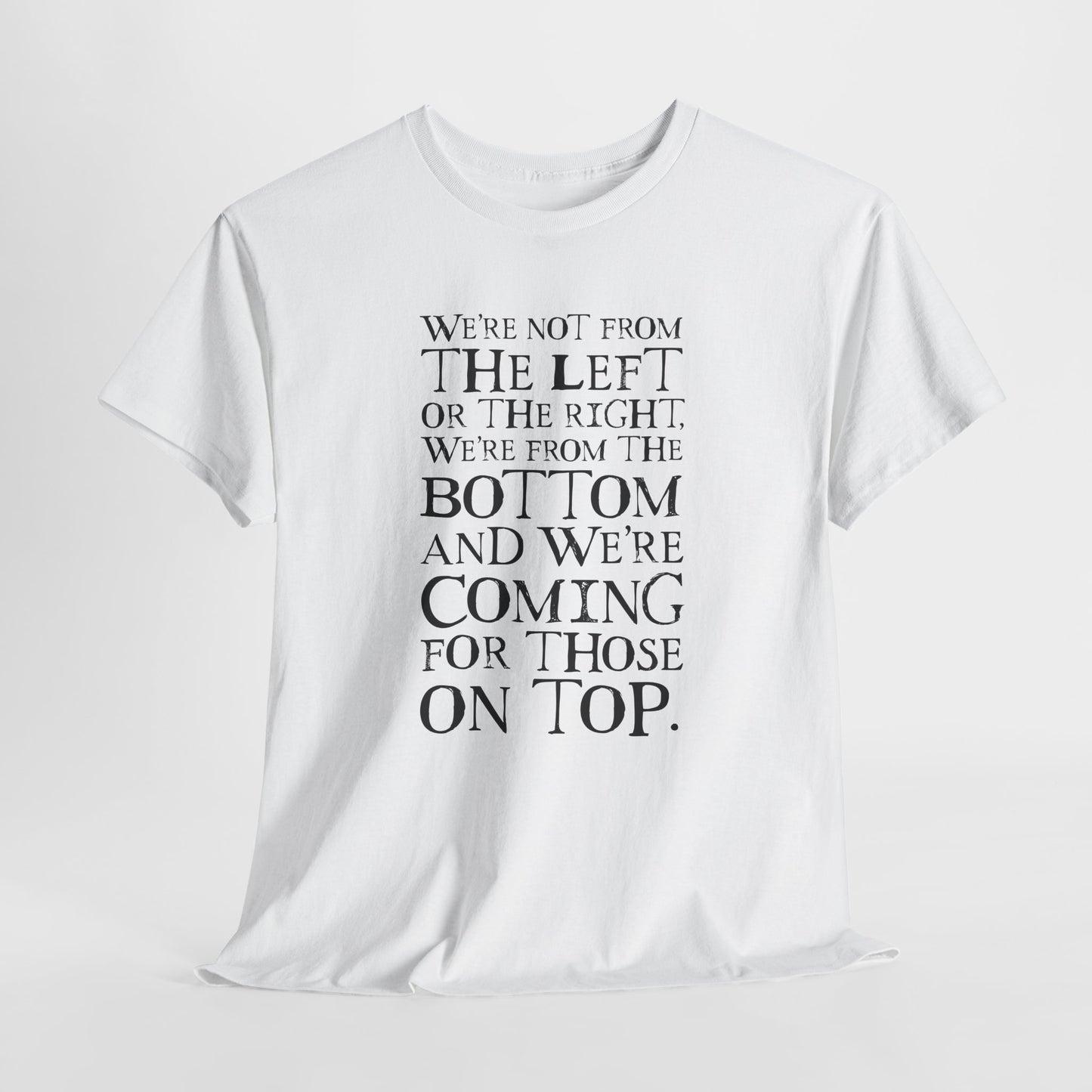 Bottom vs Top Rebel Statement T-Shirt