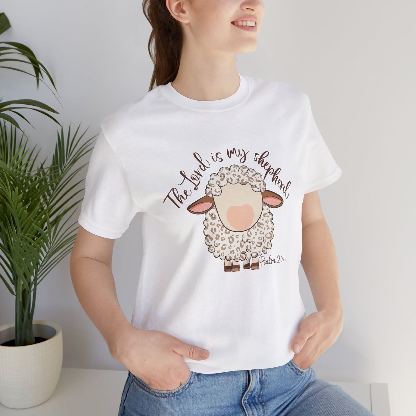 Cute Christian Sheep Tee - "The Lord is My Shepherd" T-Shirt