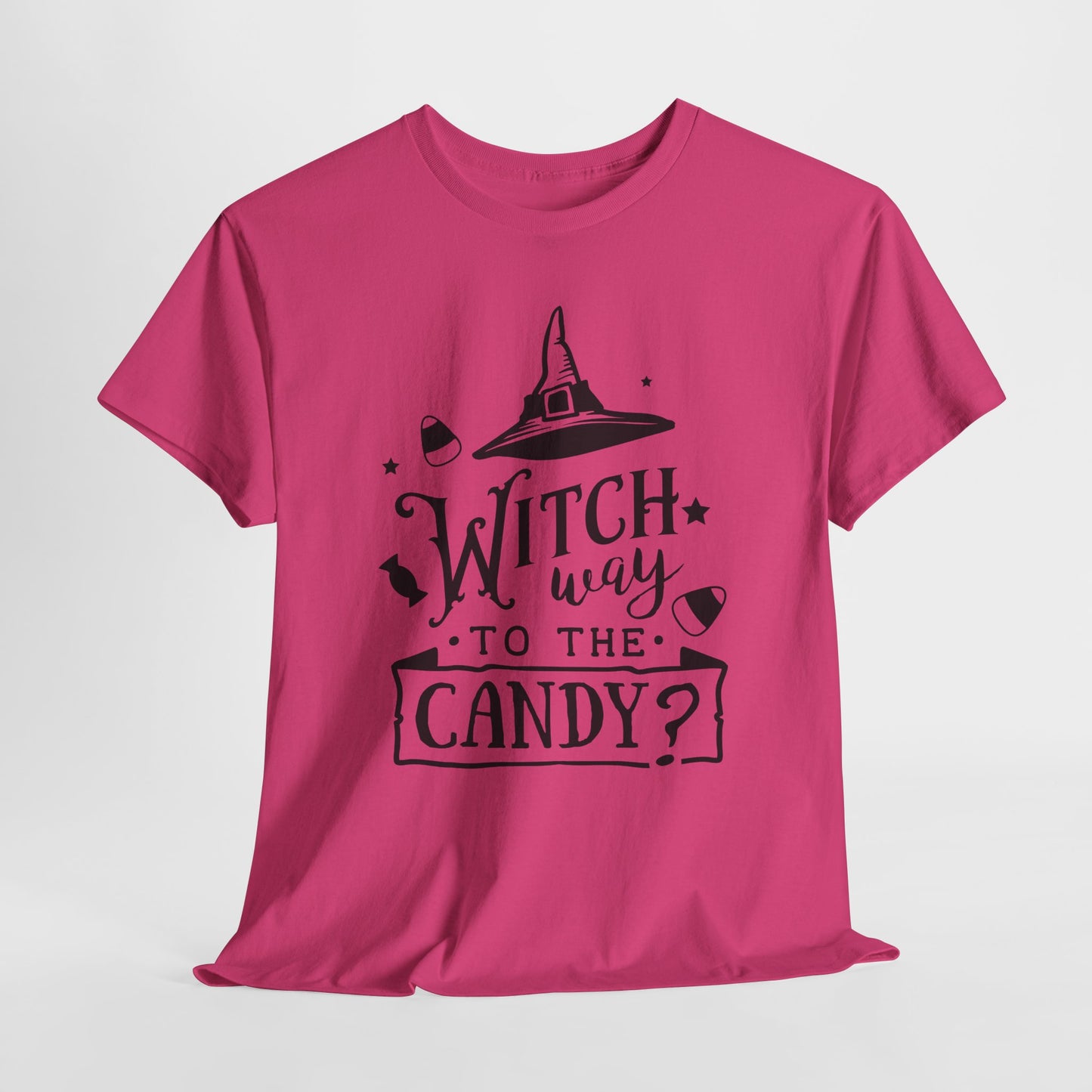 Witch Way to the Candy T-Shirt - Funny Halloween Tee