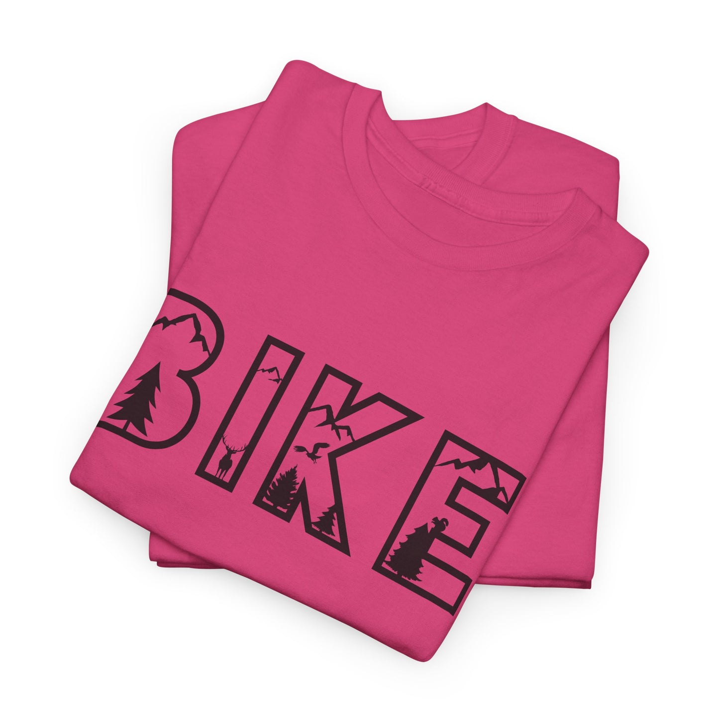 Bike Nature Font T-Shirt