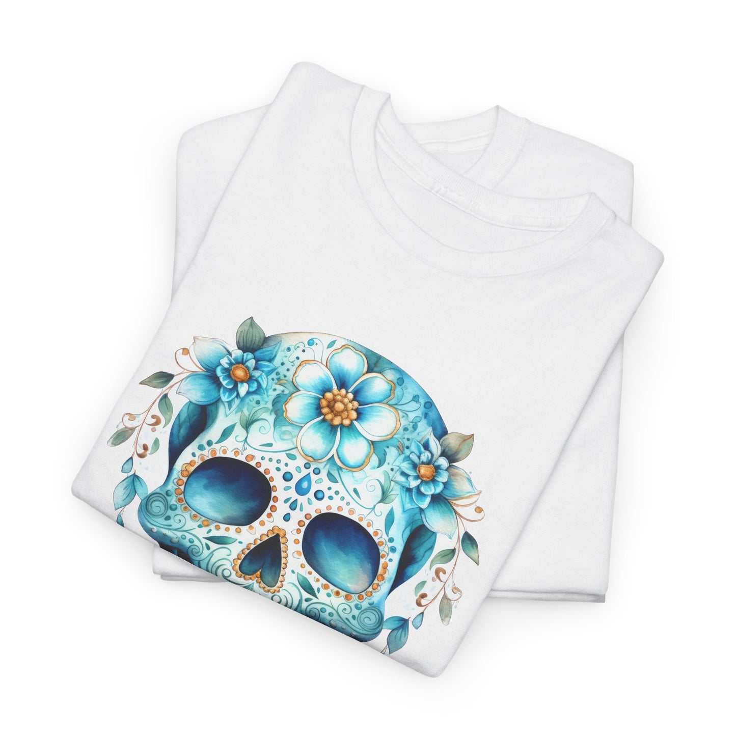 Vibrant Sugar Skull T-Shirt - Day of the Dead Tee
