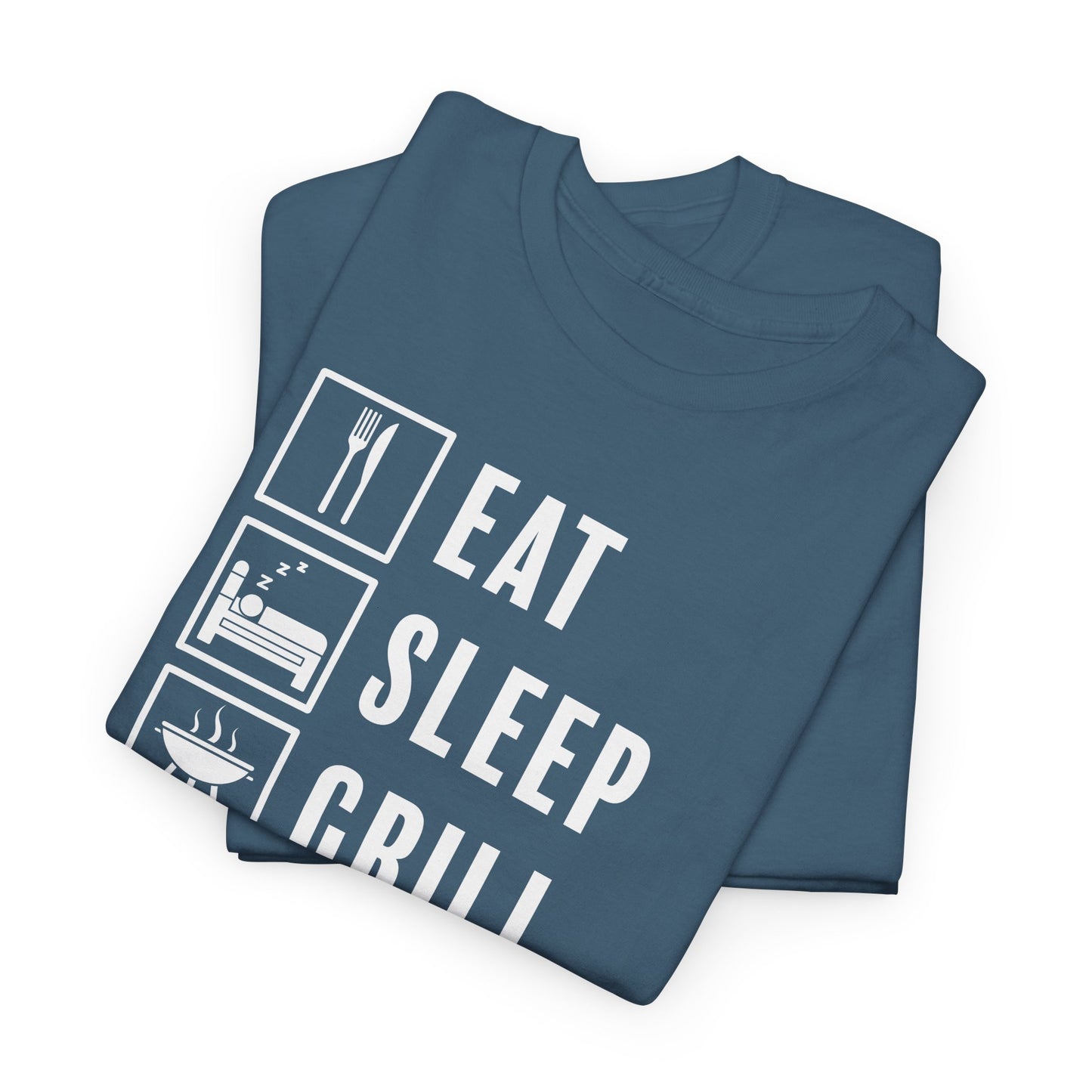Eat Sleep Grill Repeat T-Shirt - BBQ Graphic