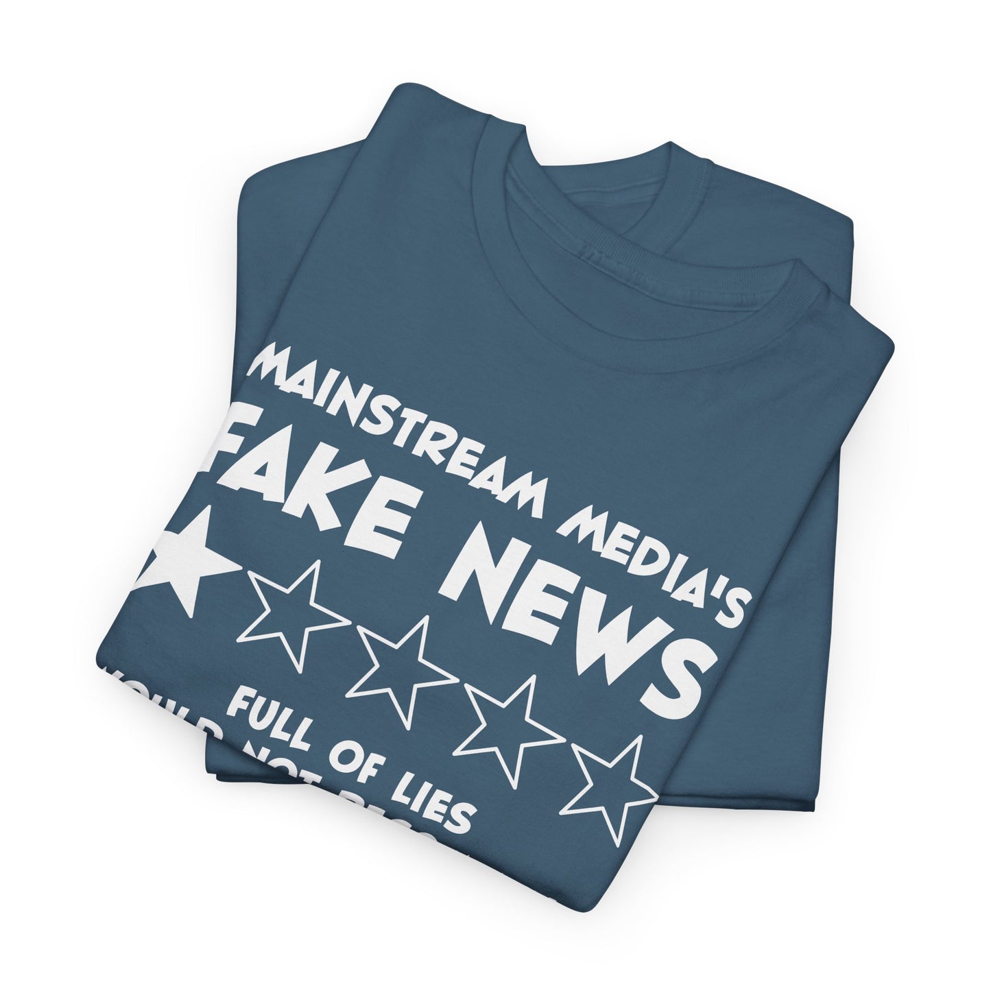 Fake News Review Tee - Mainstream Media 1-Star T-Shirt