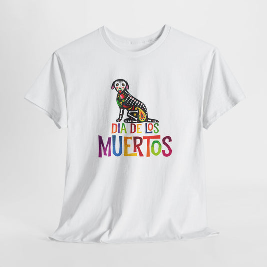 Dia de Los Muertos Dog T-Shirt - Festive Tee
